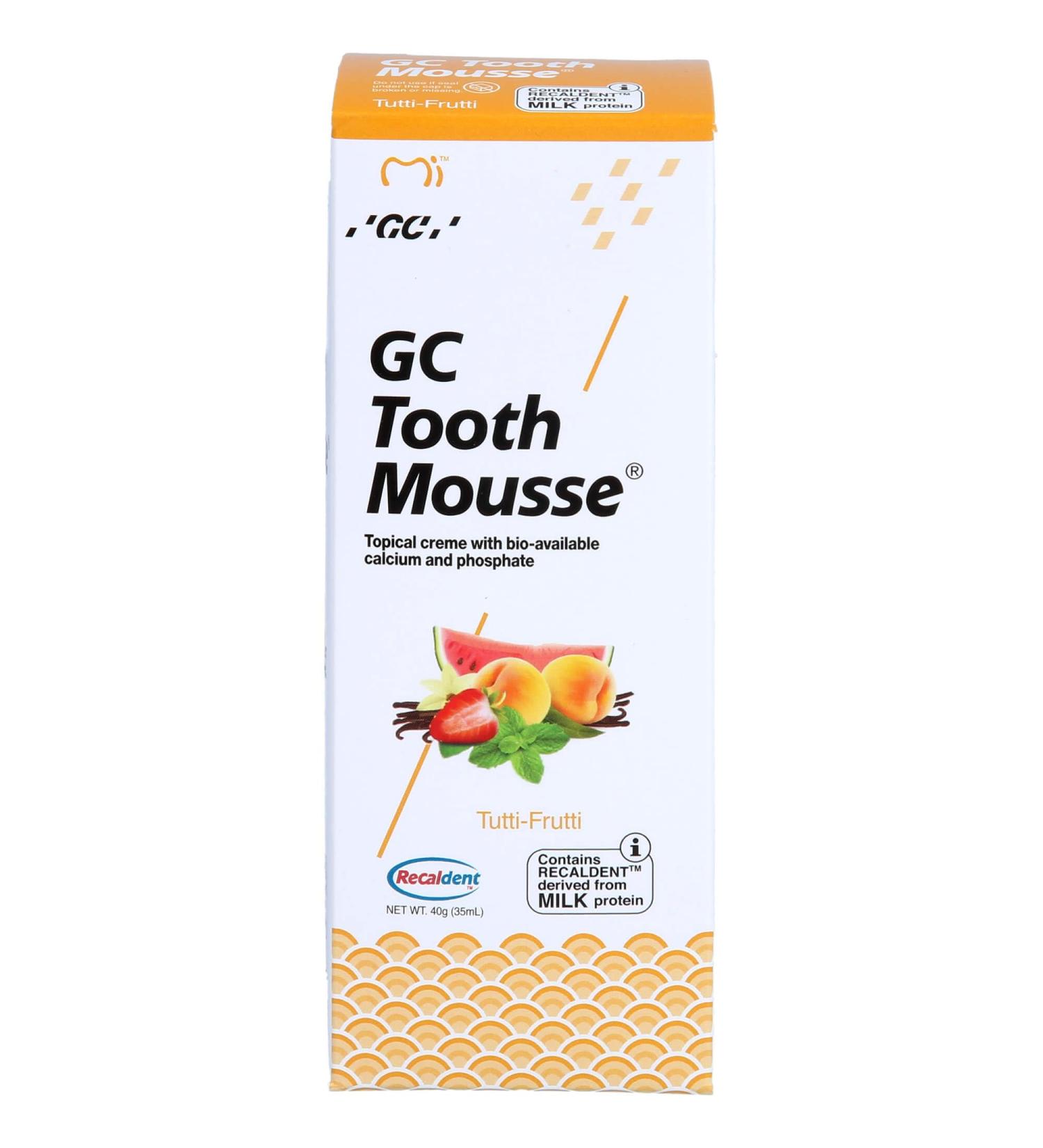 GC Tooth Mousse Tutti-Frutti 40g - International Shipping | Best Tooth Decay Prevention - Buy Online on GoSupps.com