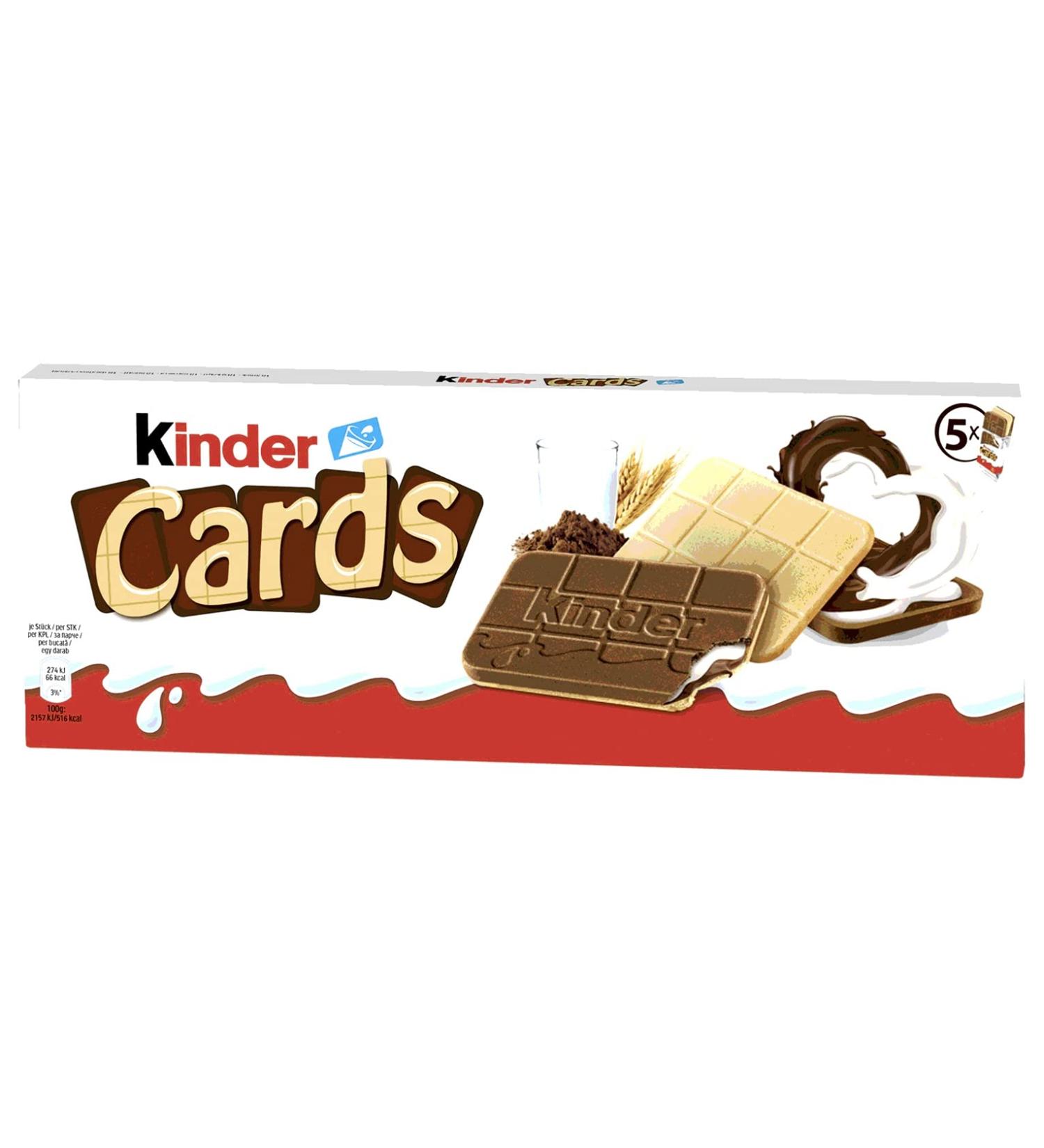 Kinder Cards Cookie Waffles 128g