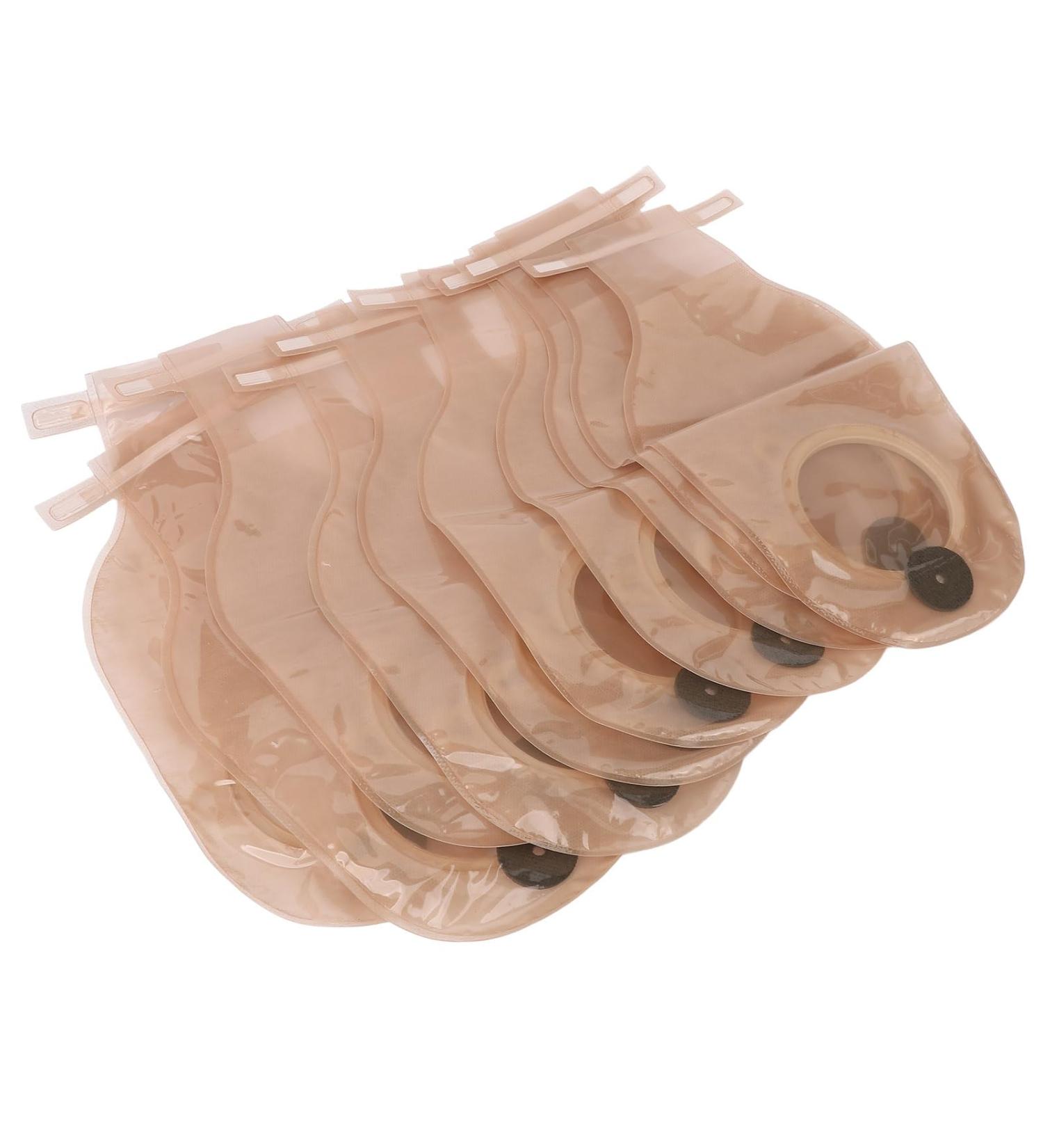 ZJchao Disposable Colostomy Bag - 10 Pcs Leakproof One Piece Ostomy Pouch for Ileostomy & Colostomy Care | Buy Internationally - Buy Online on GoSupps.com
