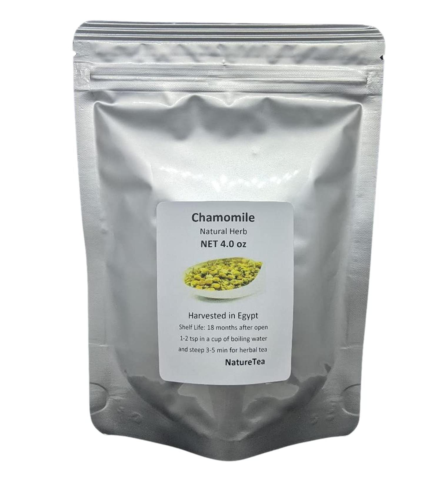Chamomile - Matricaria recutita Dried Loose Flower By Nature Tea (1 oz) - Buy Online on GoSupps.com