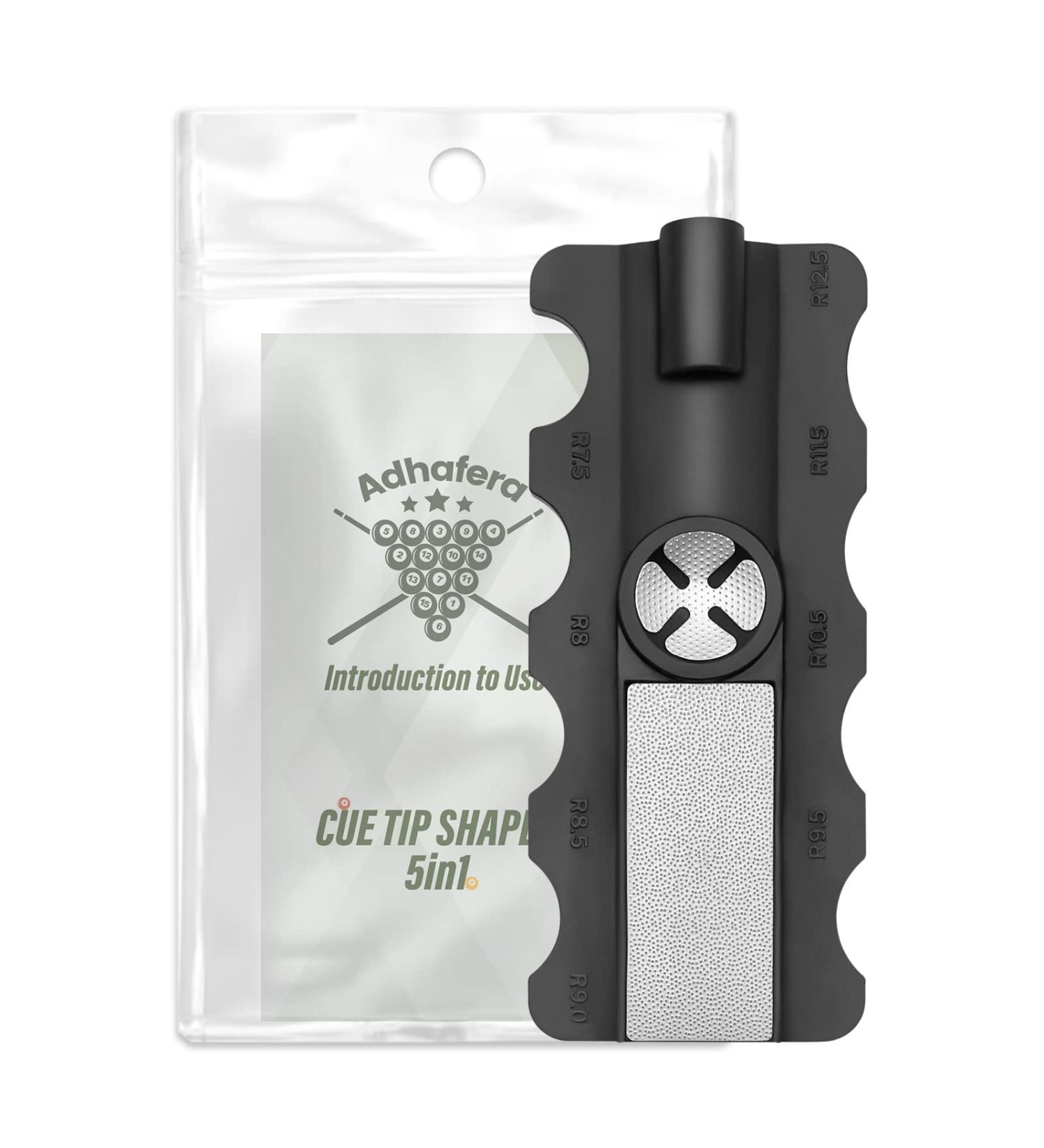 Adhafera Cue Tip Shaper: 5 in 1 Pool Cue Tip Repair Tool & Accessories - Buy Online on GoSupps.com