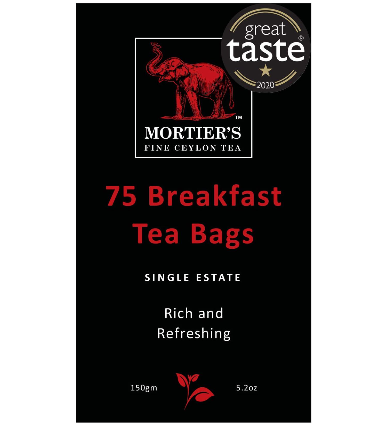 75 Ceylon Breakfast Tea Bags in Resealable Bag - Buy Online on GoSupps.com