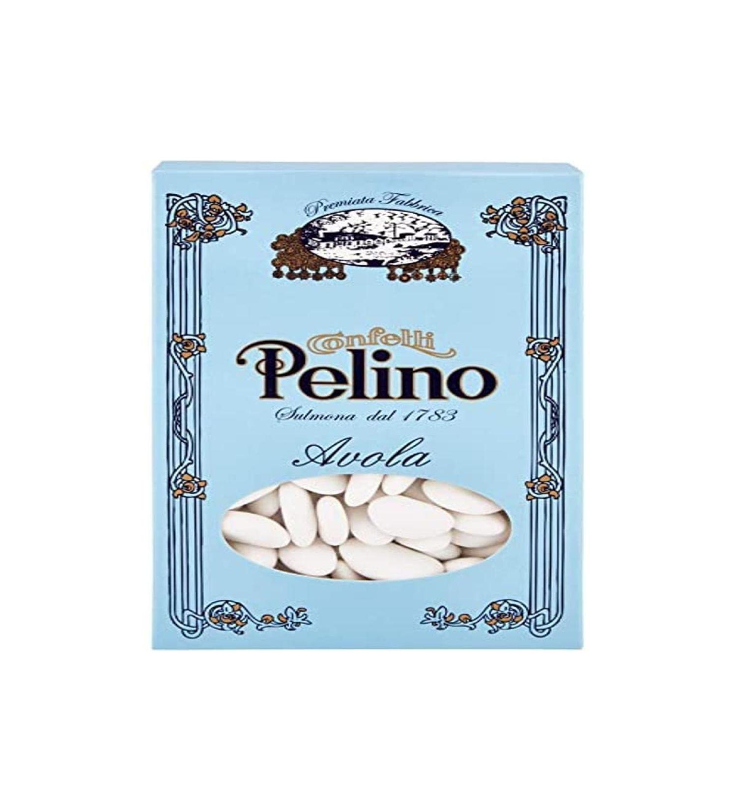 Dolci Aveja Confetti Pelino de Sulmona since 1783 – White – Almond Avola – For Weddings, Communions, Confirmations, 250 g – Made in Italy