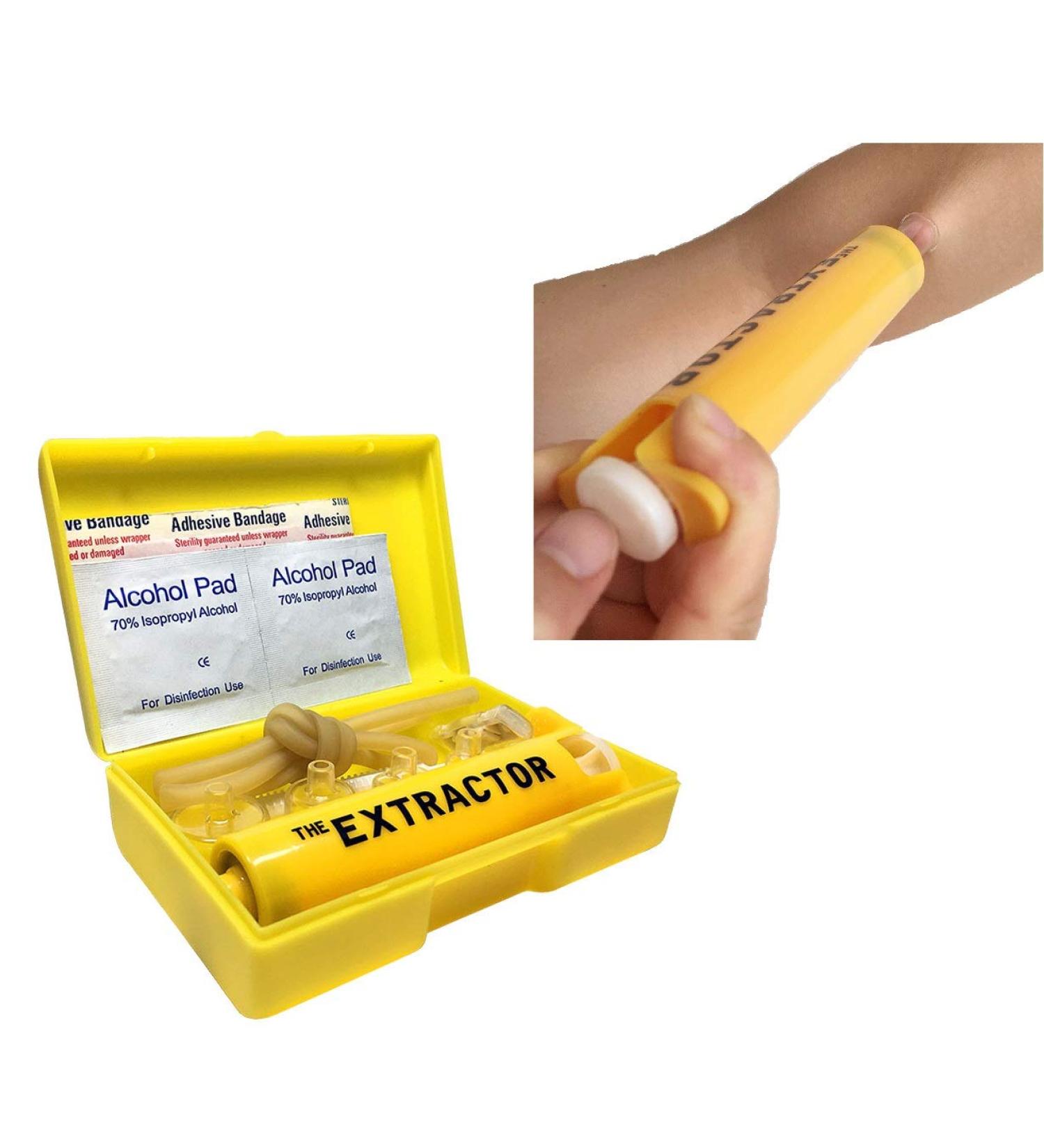 Finever Insect Sting & Snake Bite Venom Extractor Kit - Emergency First Aid Tool for Hiking & Camping - Buy Online on GoSupps.com