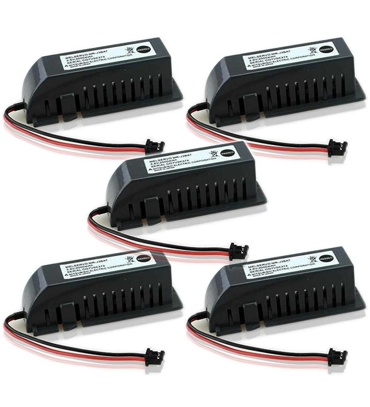 Buy 5 Pack of 2000mAh 3.6V MR-J3BAT PLC Non-Rechargeable Li-ion Batteries for ER6VC119A/B MELSERVO MR70 - International Shipping Available - Buy Online on GoSupps.com