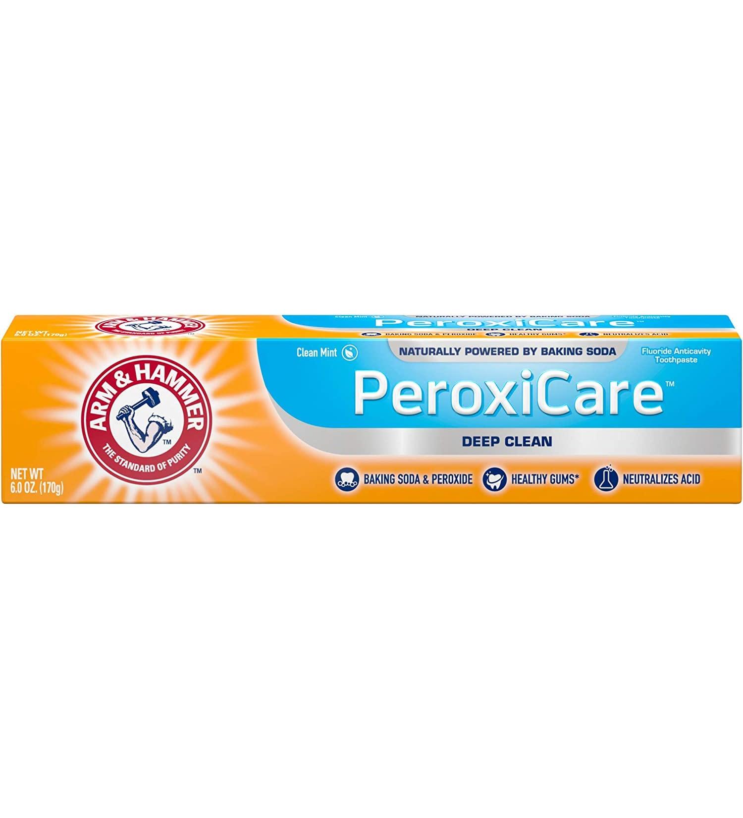 Arm & Hammer Advance White Toothpaste - Extreme Whitening with Baking Soda & Peroxide - 6 oz - Mint Flavor - International Shipping Available - Buy Online on GoSupps.com