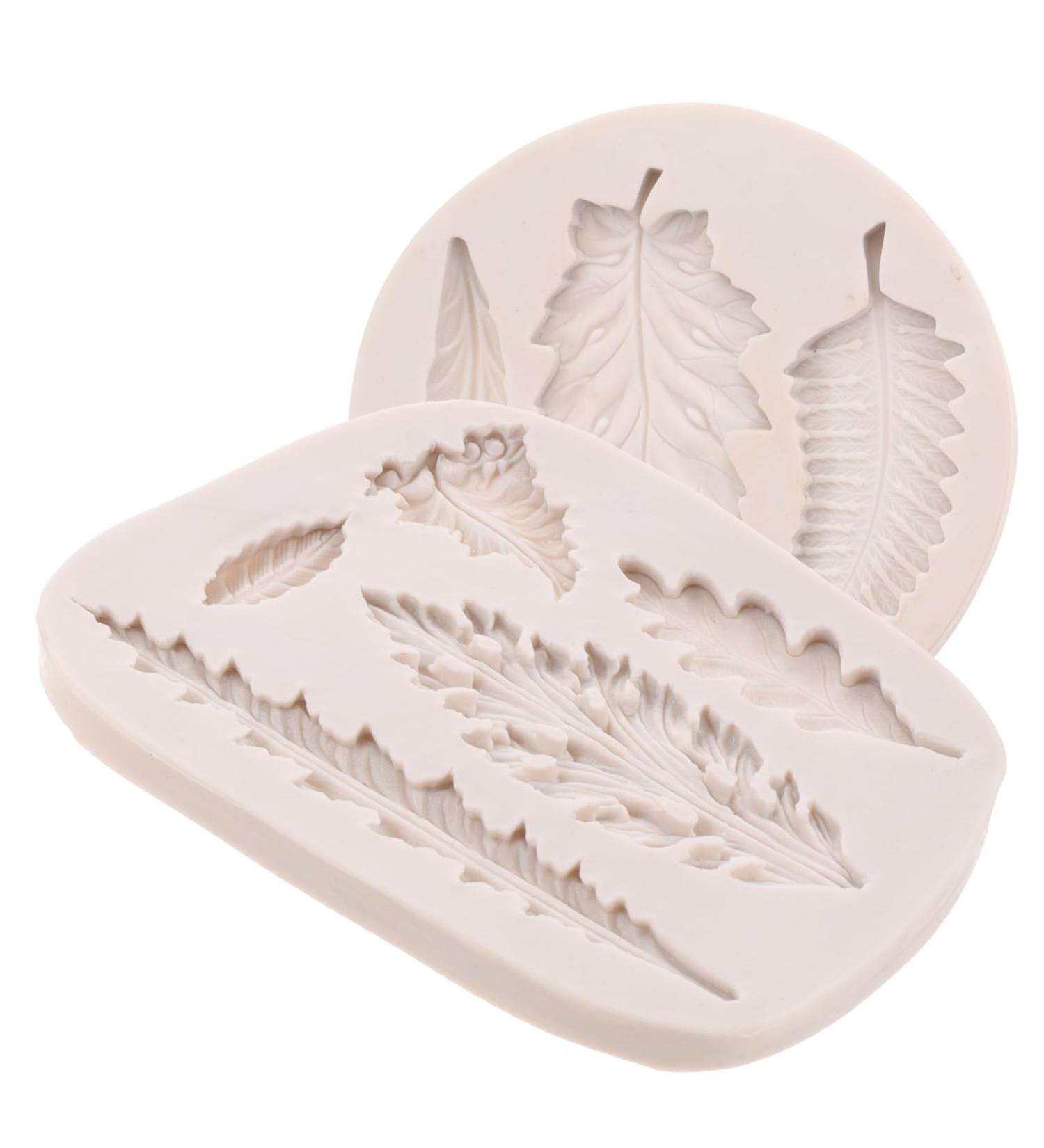 Alipis 2pcs Leaf Mold Clay Molds Cake Pops Mold Chocolate Candy Molds Silicone Mold Party Candy Mold Adorable Baking Molds Decor Small Cake Mold Chocolate Mold White Silica Gel Leaf Shape - Buy Online on GoSupps.com