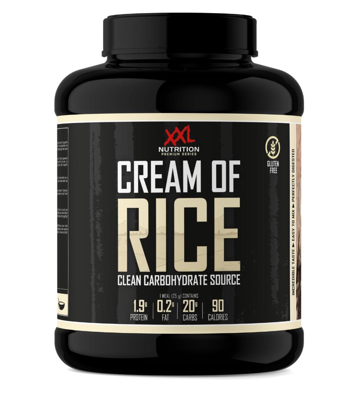 Buy XXL Nutrition Cream of Rice - Healthy Low-Calorie Rice Pudding 2000g Vanilla - 20g Carbs per Serving - International Shipping Available - Buy Online on GoSupps.com