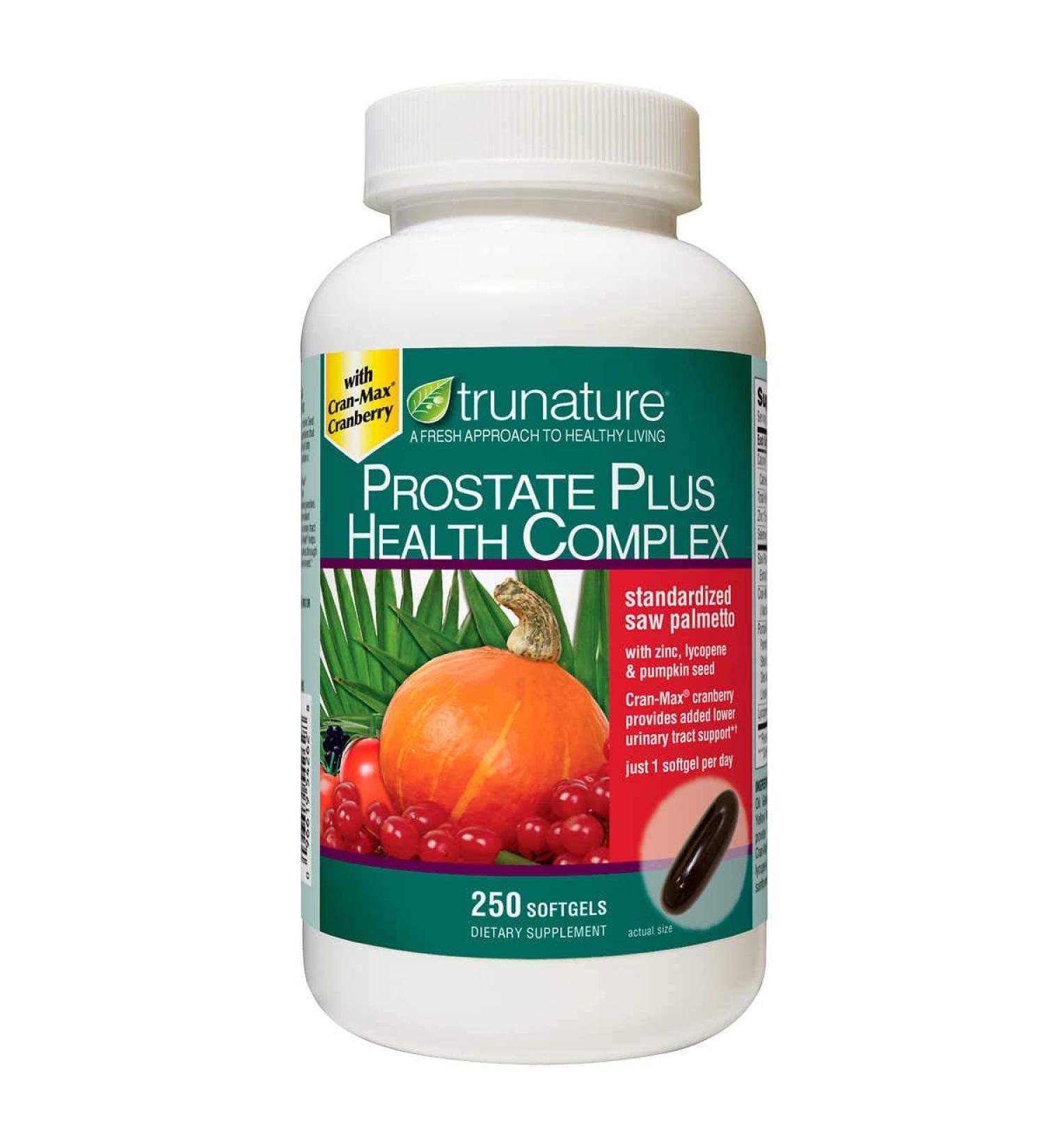Trunature Prostate Plus Health Complex - 250 Softgels for Men's Prostate Health - Buy Online on GoSupps.com
