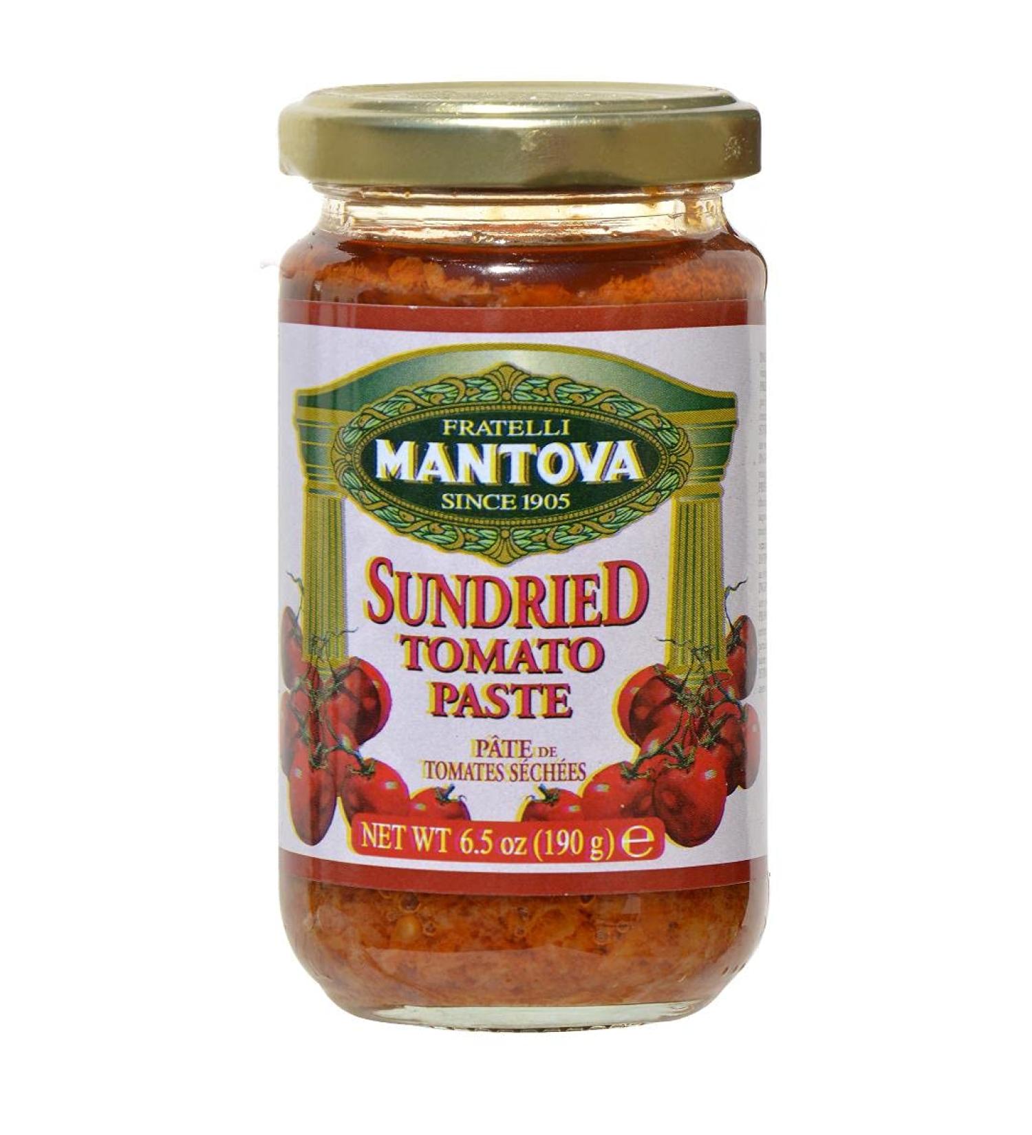 Mantova Sundried Tomato Spread Paste 6.5 oz - Pack of 4 | Flavorful Pasta Condiment - Buy Online on GoSupps.com