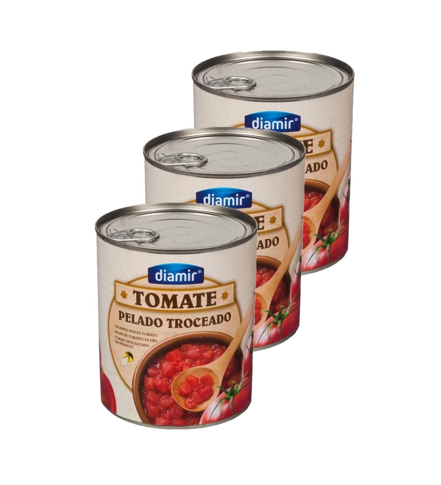 diamir Pack of 3 diced crushed tomatoes - 4/4 - 850g can
