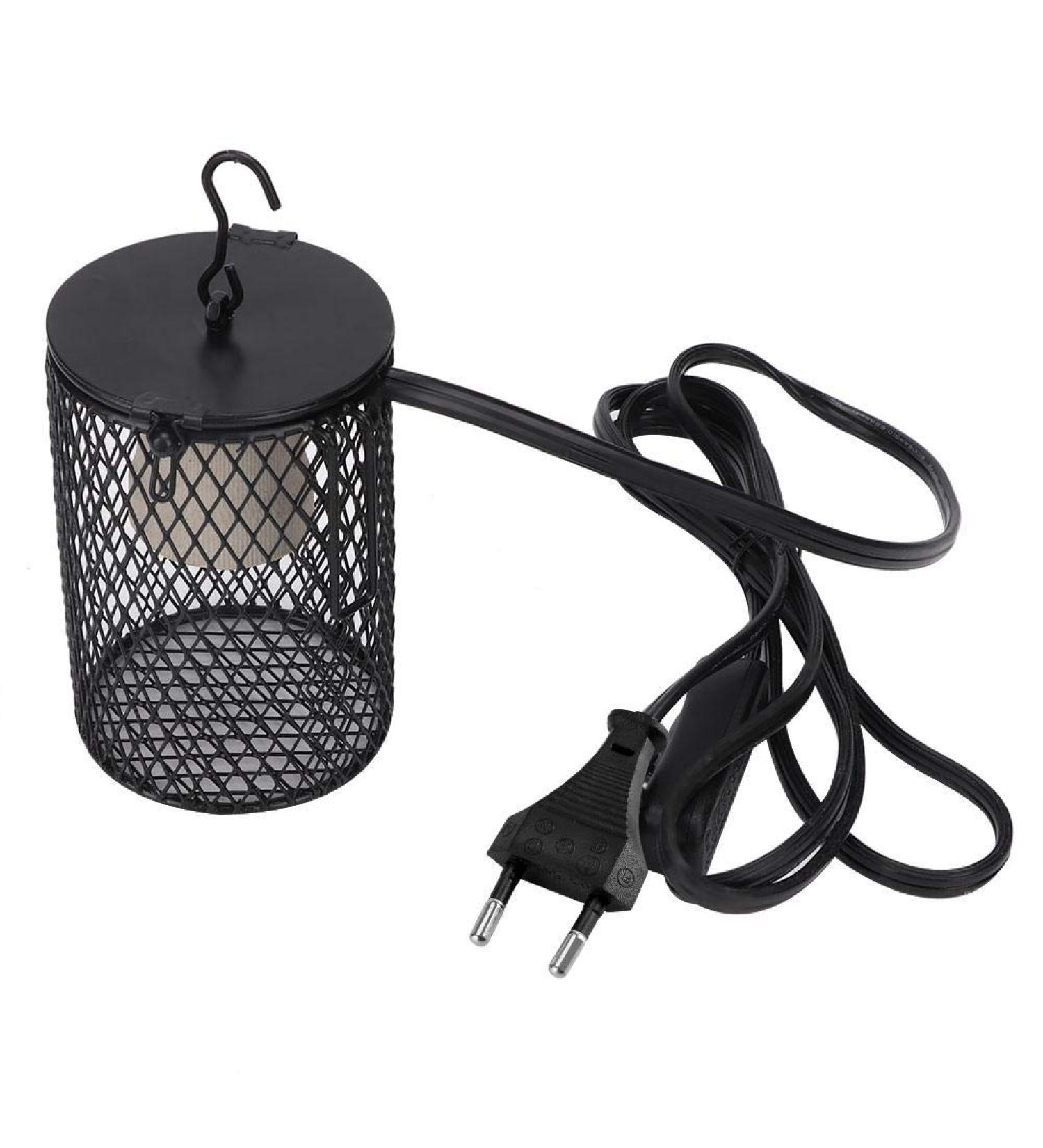 PSPSOP Reptile Heat Lamp Protection Basket - EU 220V Prevent Burns for Terrariums - Buy Online on GoSupps.com
