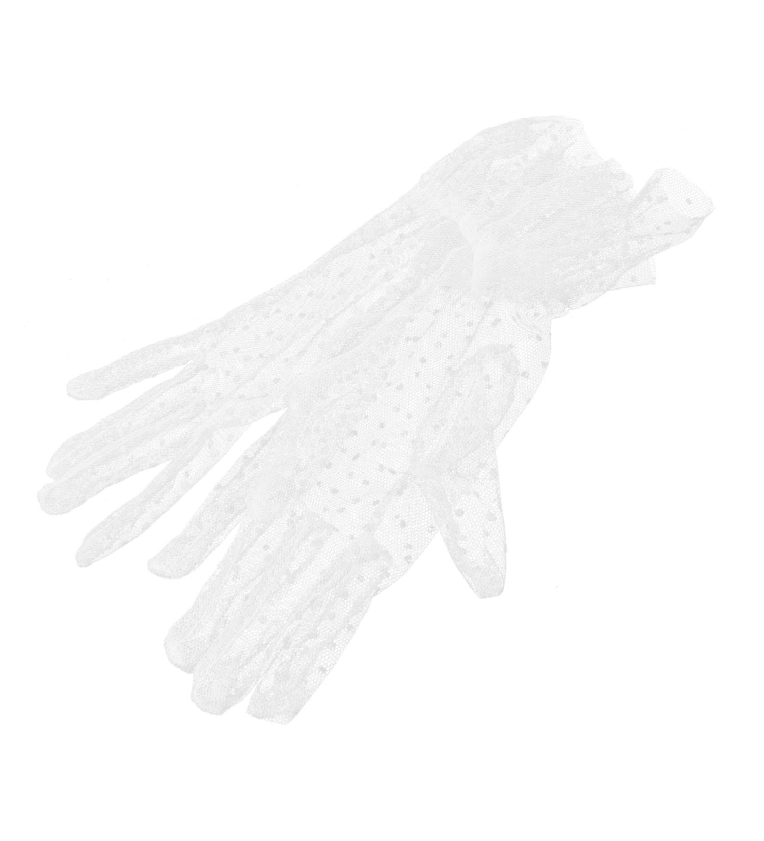minkissy 1 Pair Black Gloves Cocktail Women Short Gloves Vintage Gloves for Woman Bridal Mesh Gloves Wedding Short Gloves Tea Party Short Gloves Hollow Out Women's Accessories White Lace - Buy Online on GoSupps.com