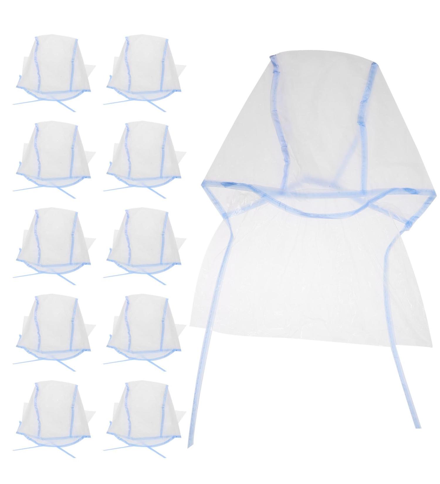 Hohopeti Lot de 12 Bonnets Jetables pour Coloration Capillaire Bleu Taille Unique Film Plastique Imperm able Trous Bonnet de Coiffure de Salon pour M ches Professionnelles et Soins - Buy Online on GoSupps.com