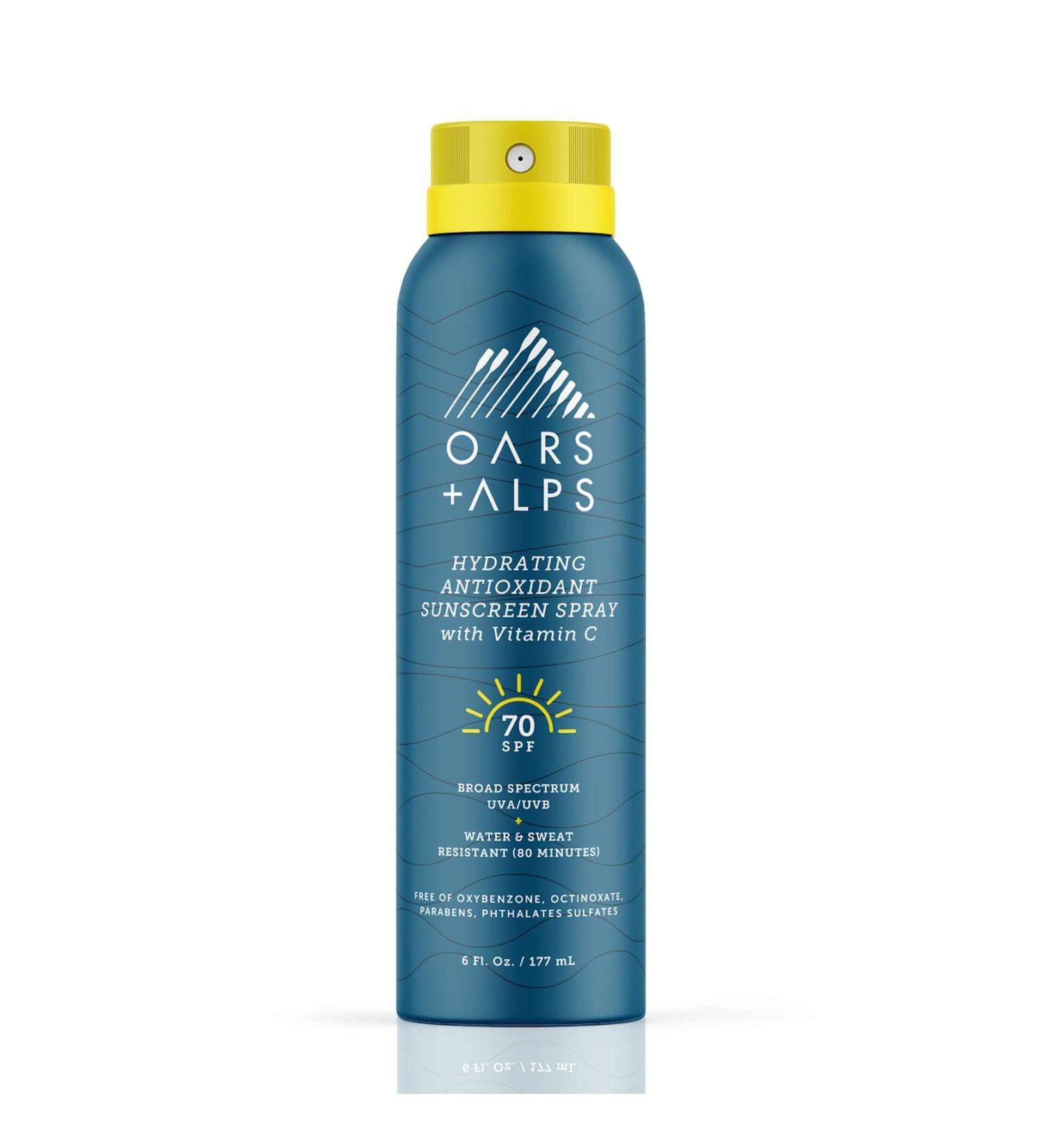 Oars + Alps Hydrating Antioxidant SPF 70 Spray - Ultimate Sun Protection - Buy Online on GoSupps.com