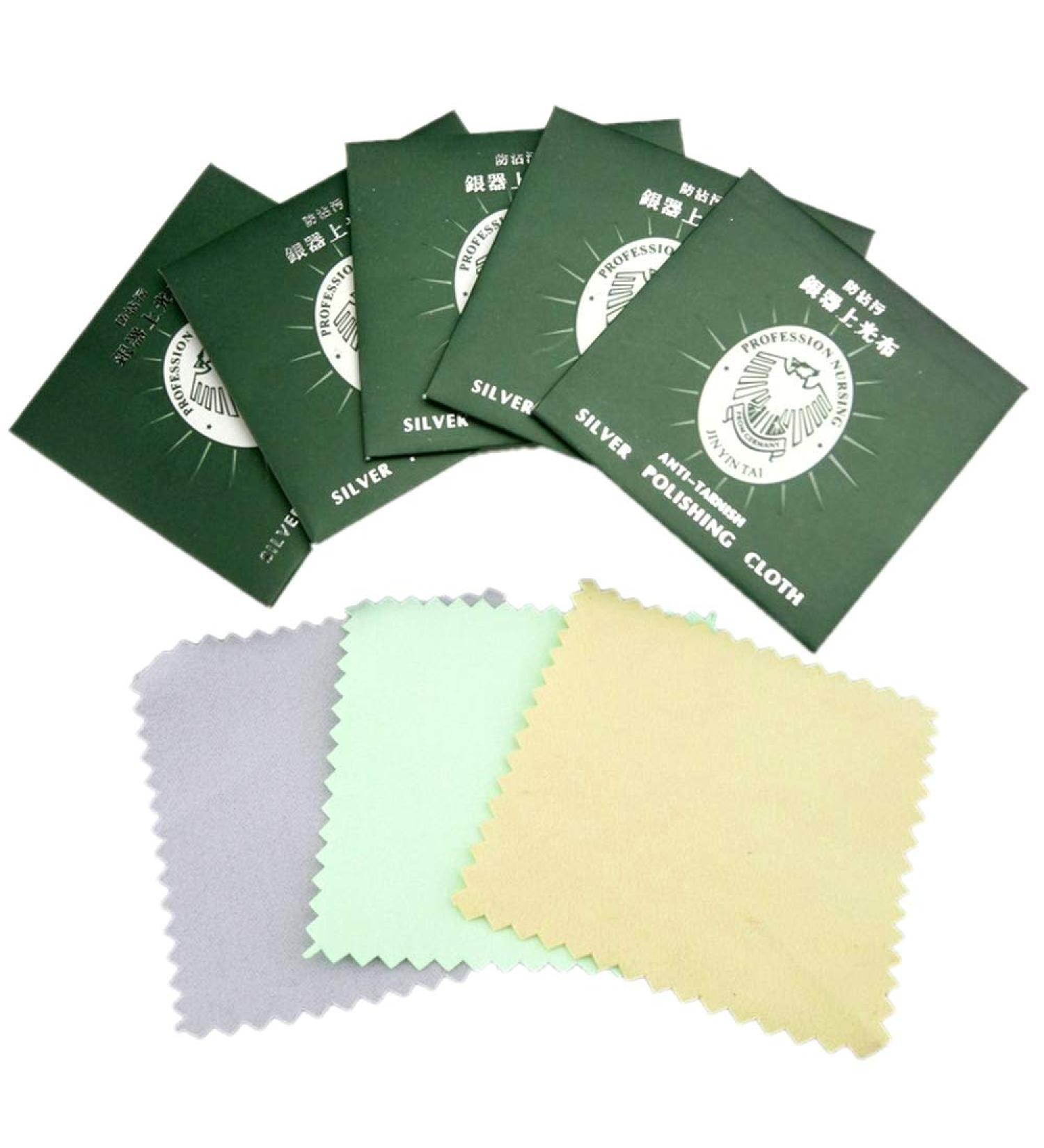 100PCS Silver Gold Platinum Jewellery Polishing Cleaner Cloth Anti Tarnish - Buy Online on GoSupps.com