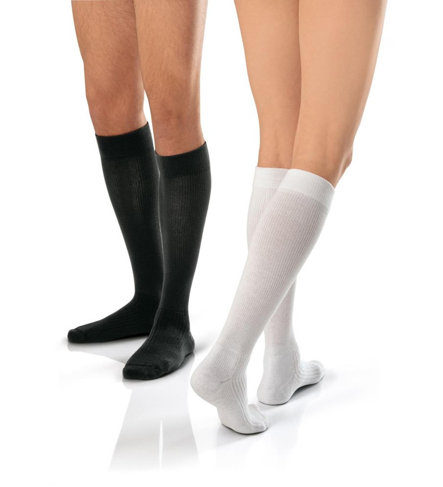 ActiveWear 30-40 mmHg Firm Support Unisex Athletic Knee High Support Sock Size: Small Color: Cool Black