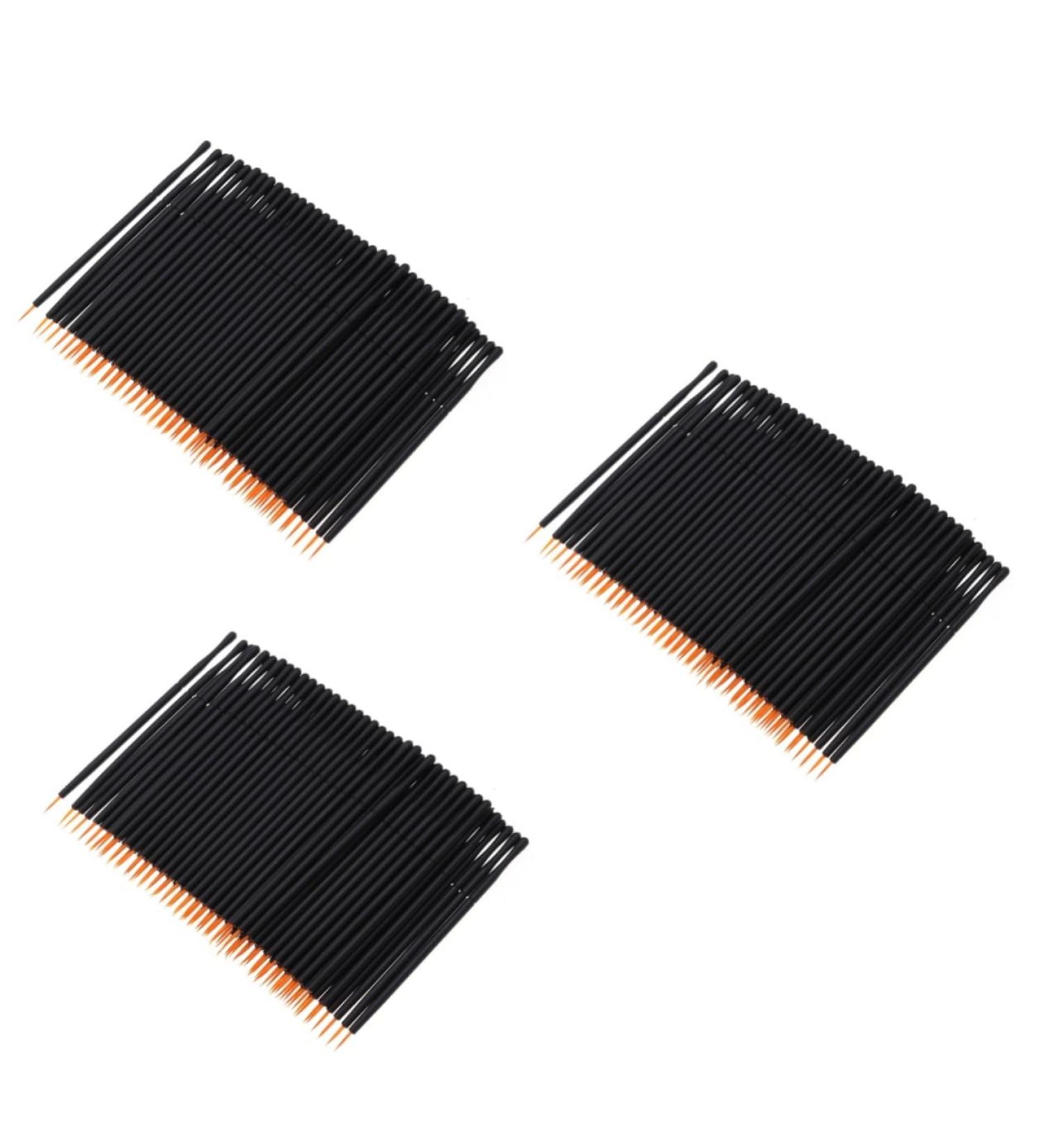 Didiseaon 300 pcs Eyeliner Beauty Applicator Disposable Tools Wand Golden Makeup mediumx3pcs Blackx3pcs - Buy Online on GoSupps.com