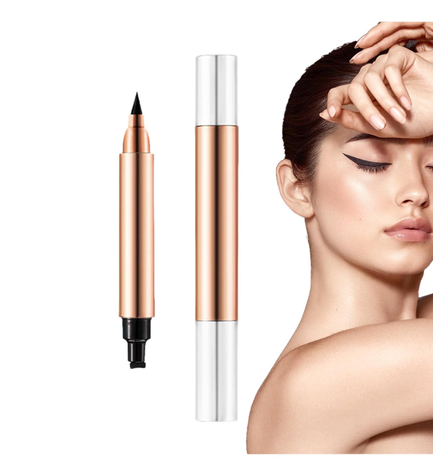 Liquid Eyeliner 75g Waterproof Eyeliner Double Head Quick Dry Eye Makeup SmudgeProof Eye Care for Women Girls Ladies Tsuchiya - Buy Online on GoSupps.com