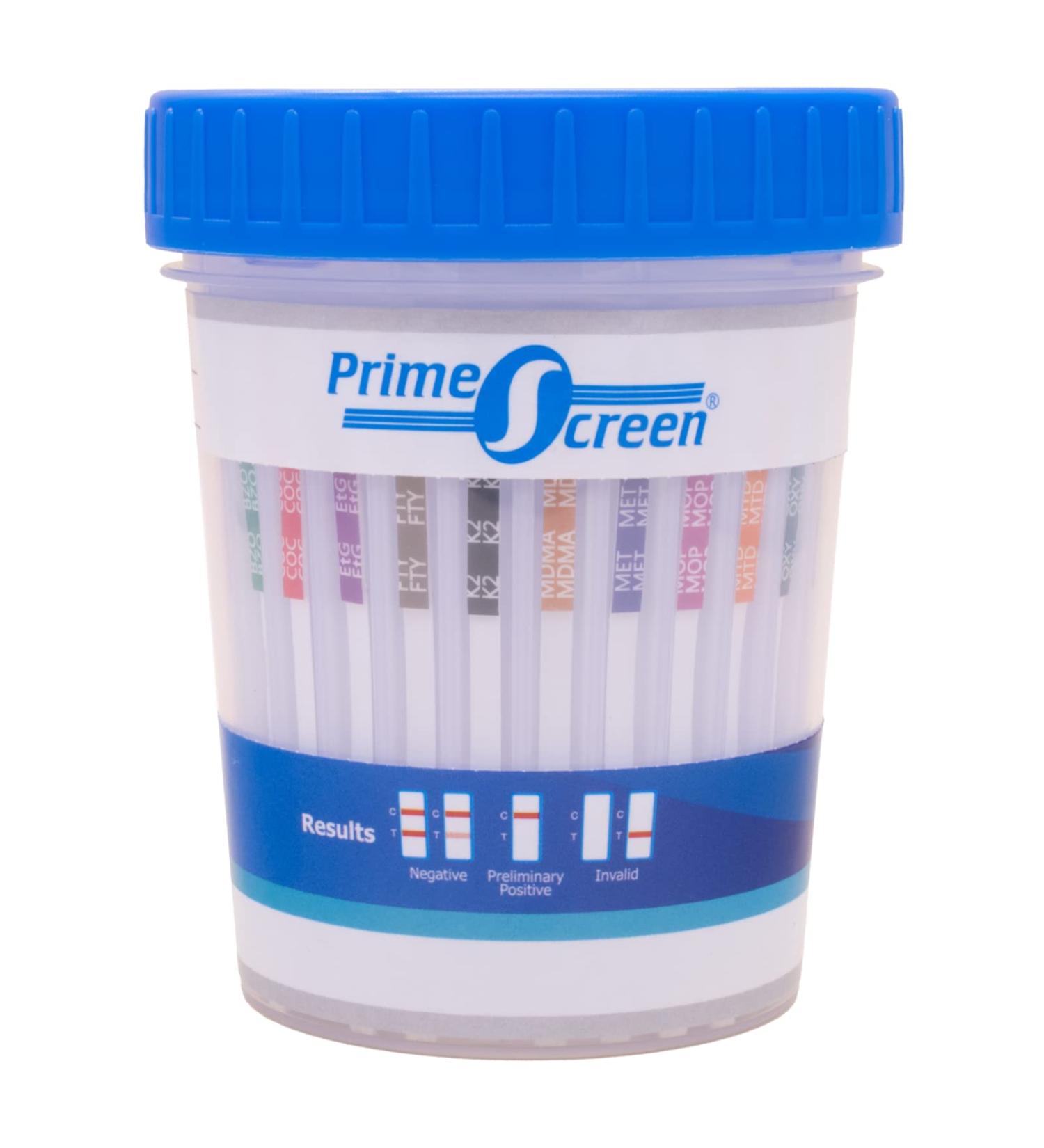 Prime Screen 16 Panel Drug Test Cup Kit - 5 Pack - CDOA-9165EFTK - Buy Online on GoSupps.com