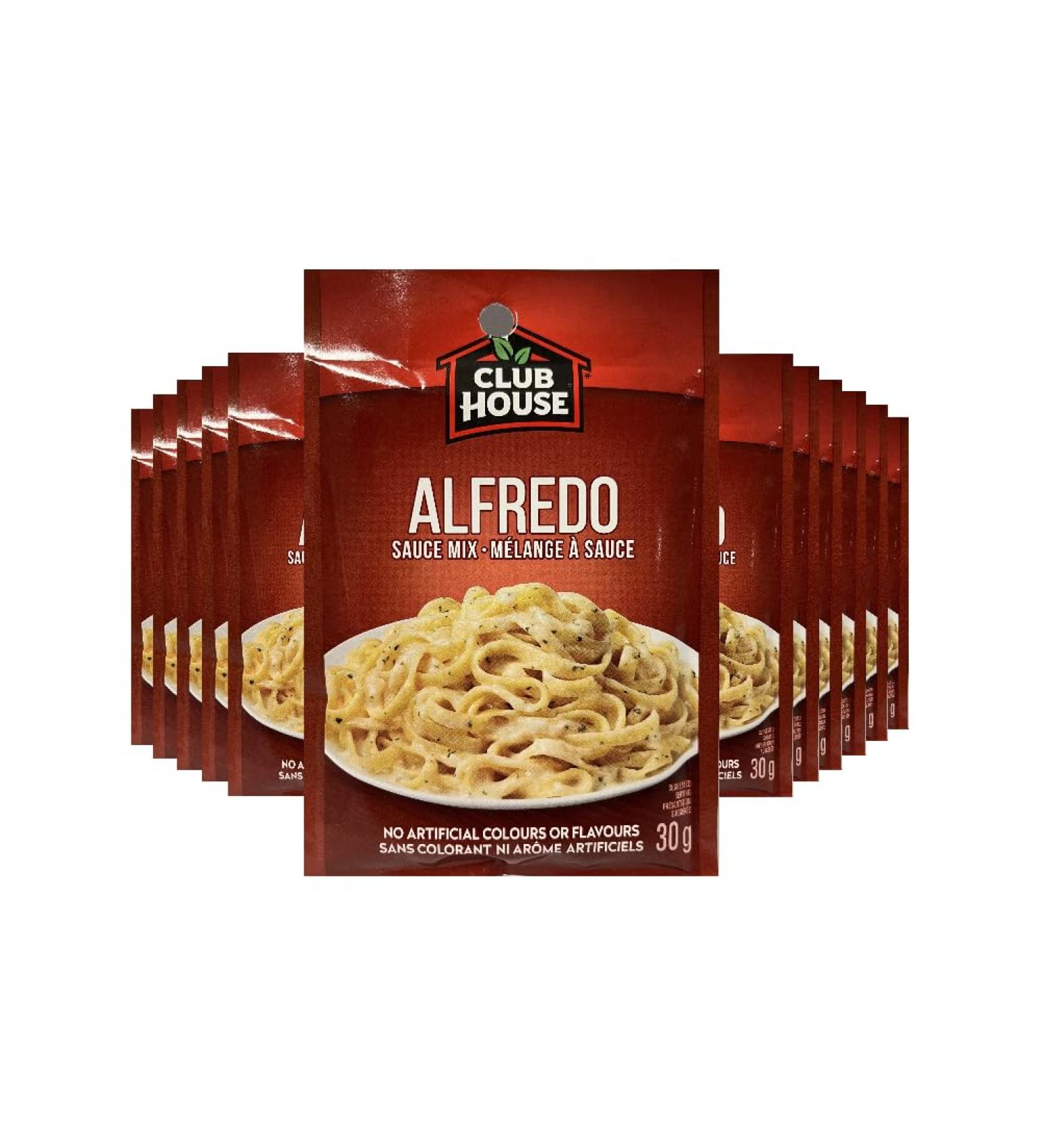 Club House Dry Sauce/Seasoning/Marinade Mix Alfredo 30g Case Pack 12 Count - Buy Online on GoSupps.com