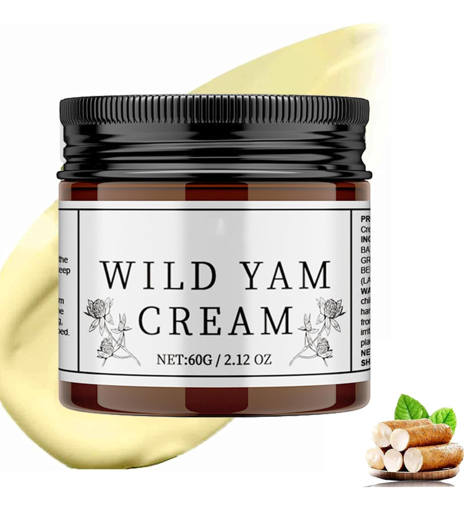 Cr me bio la Racine d'igname Sauvage Wild Yam Cream Lotion Hydratante Naturally Wild Yam pour Am liorer la Barri re Cutan e Cr me d'igname Sauvage pour quilibre Hormonal - Buy Online on GoSupps.com
