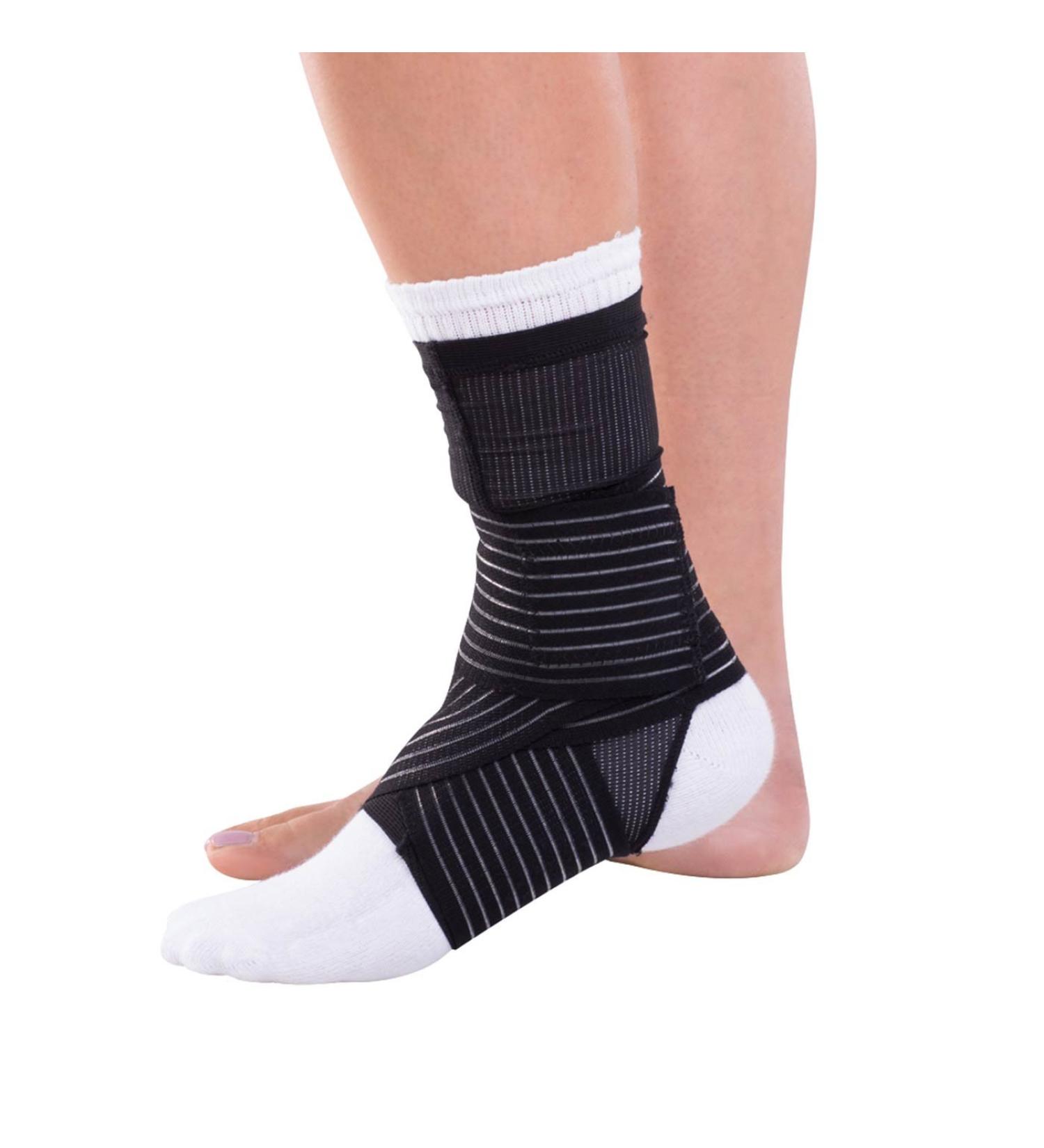 Buy DonJoy Ankle Sleeve with Figure 8 Strap - XL Black for Sprains & Strains | Lateral Support & Open Heel - Buy Online on GoSupps.com