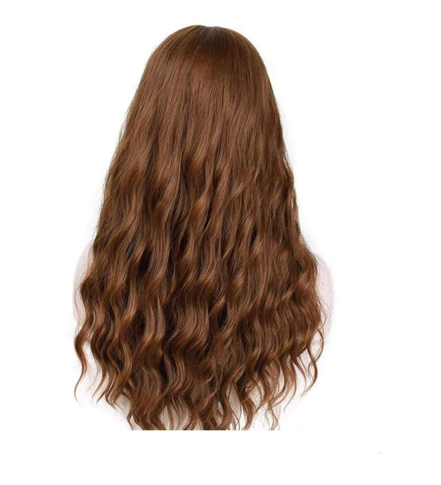 26-Inch Heat-Resistant Synthetic Wig for Women - Long Mixed Brown Liu Haibo Wig | Yama Brown - Buy Online on GoSupps.com