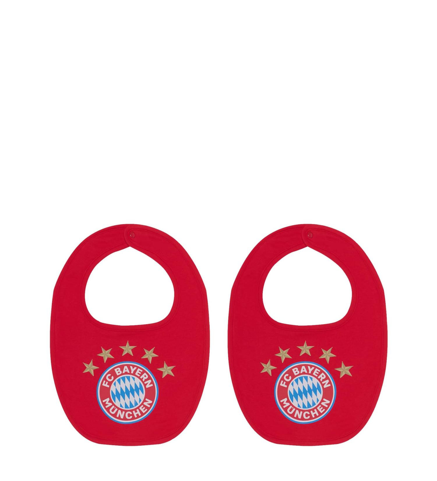 FC Bayern Munich 5-Stars Baby Bib Set - 2-Pack Red - Perfect Gift for Little Fans - Buy Online on GoSupps.com