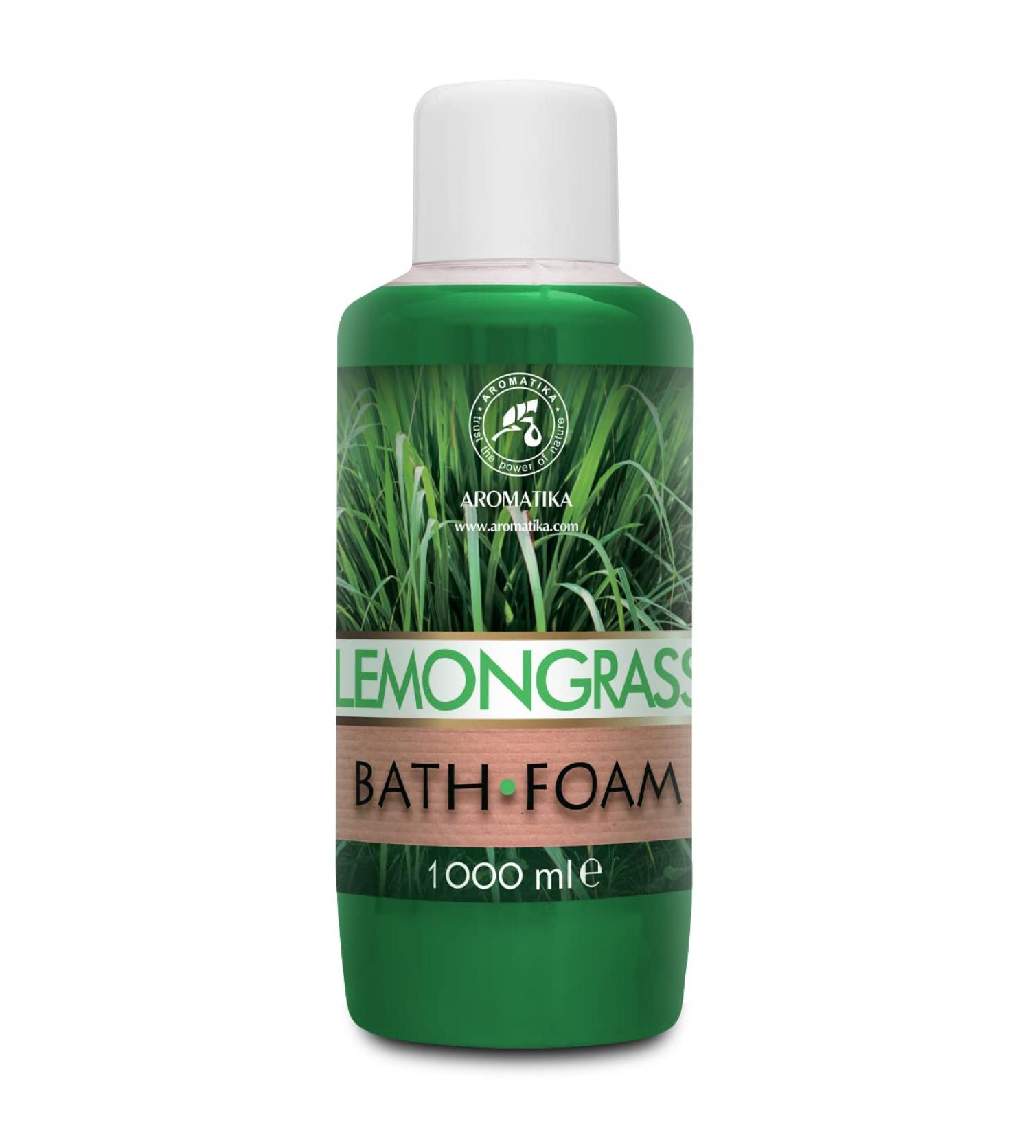 Bathing Foam with Essential Lemongrass Oil 1000ml | Relaxation & Wellness Spa Experience | Aromatherapy for Good Sleep & Body Care - Buy Online on GoSupps.com