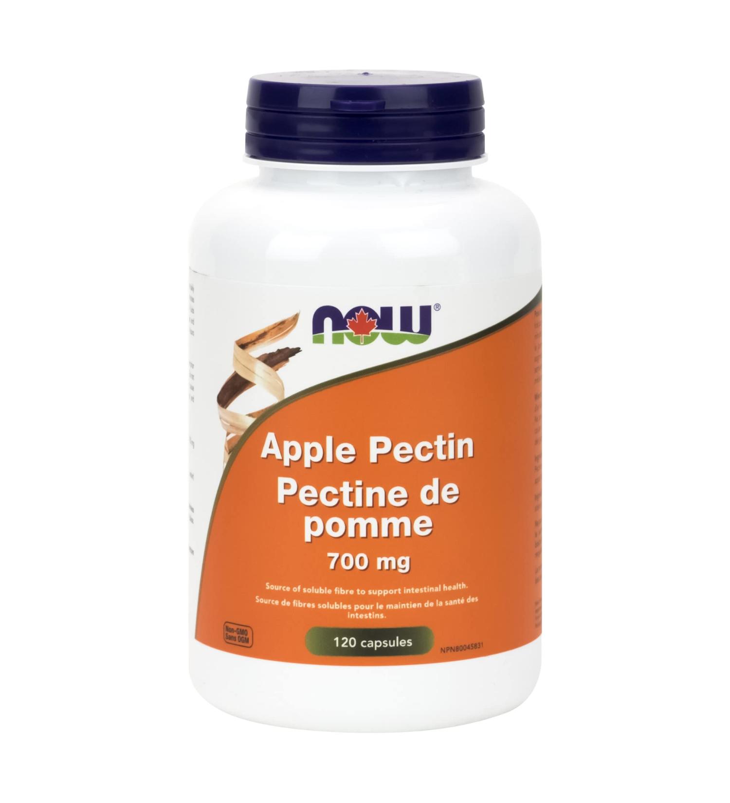 NOW Supplements Apple Pectin 700mg Capsules 120 Count - Buy Online on GoSupps.com