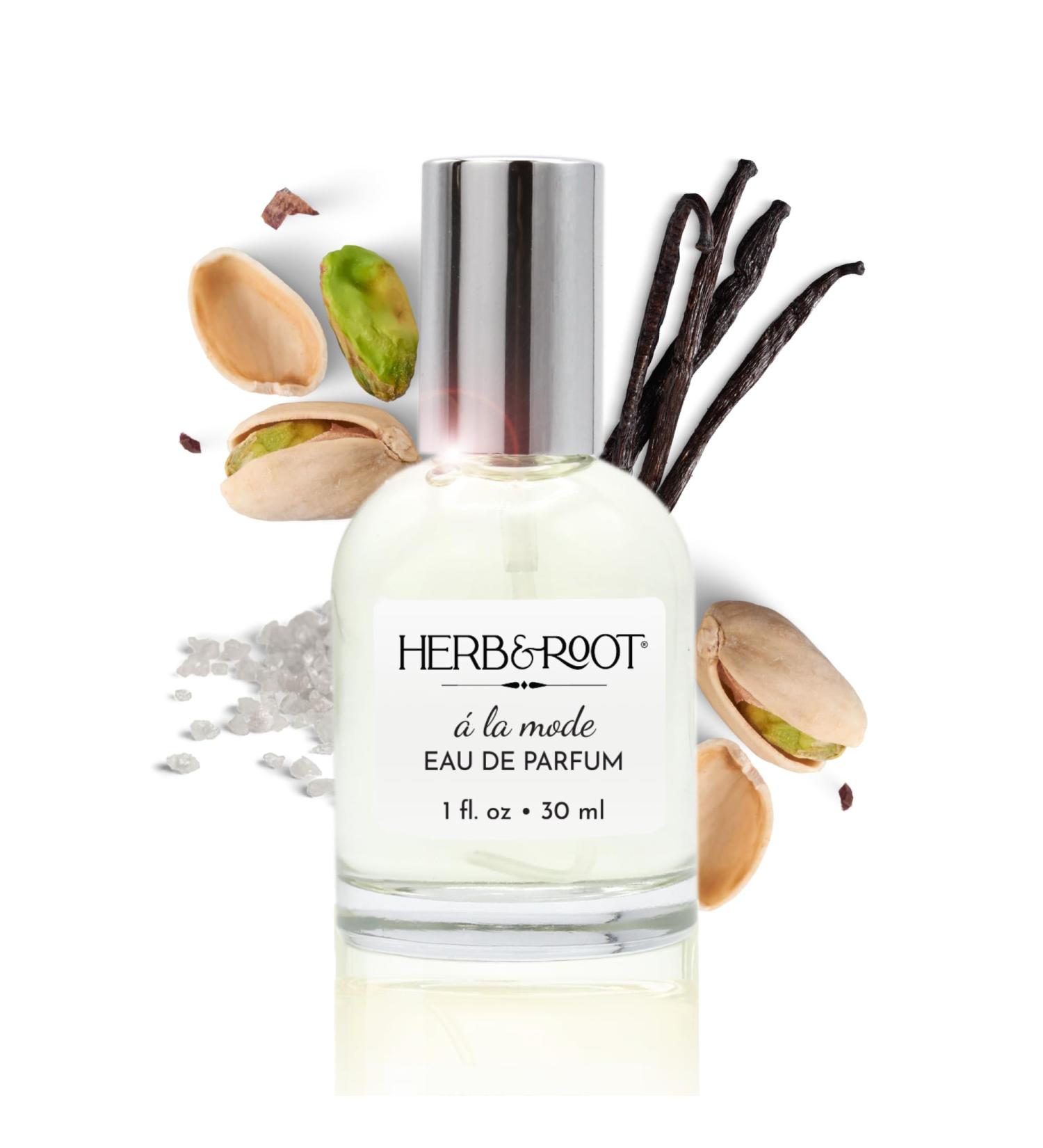Herb & Root A La Mode Eau de Parfum Pistachio Sea Salt Vanilla Gourmand Fragrance Beach Summer Vibes 1 oz - Buy Online on GoSupps.com