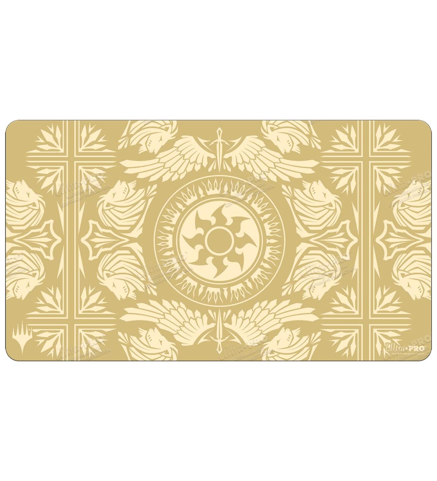 Ultra PRO - Magic: The Gathering - Mana 7 Playmat Plains - Great for Card Games and Battles Against Friends and Enemies, Perfect for at Home Use As a Mousepad for PC Plains Playmat Gold