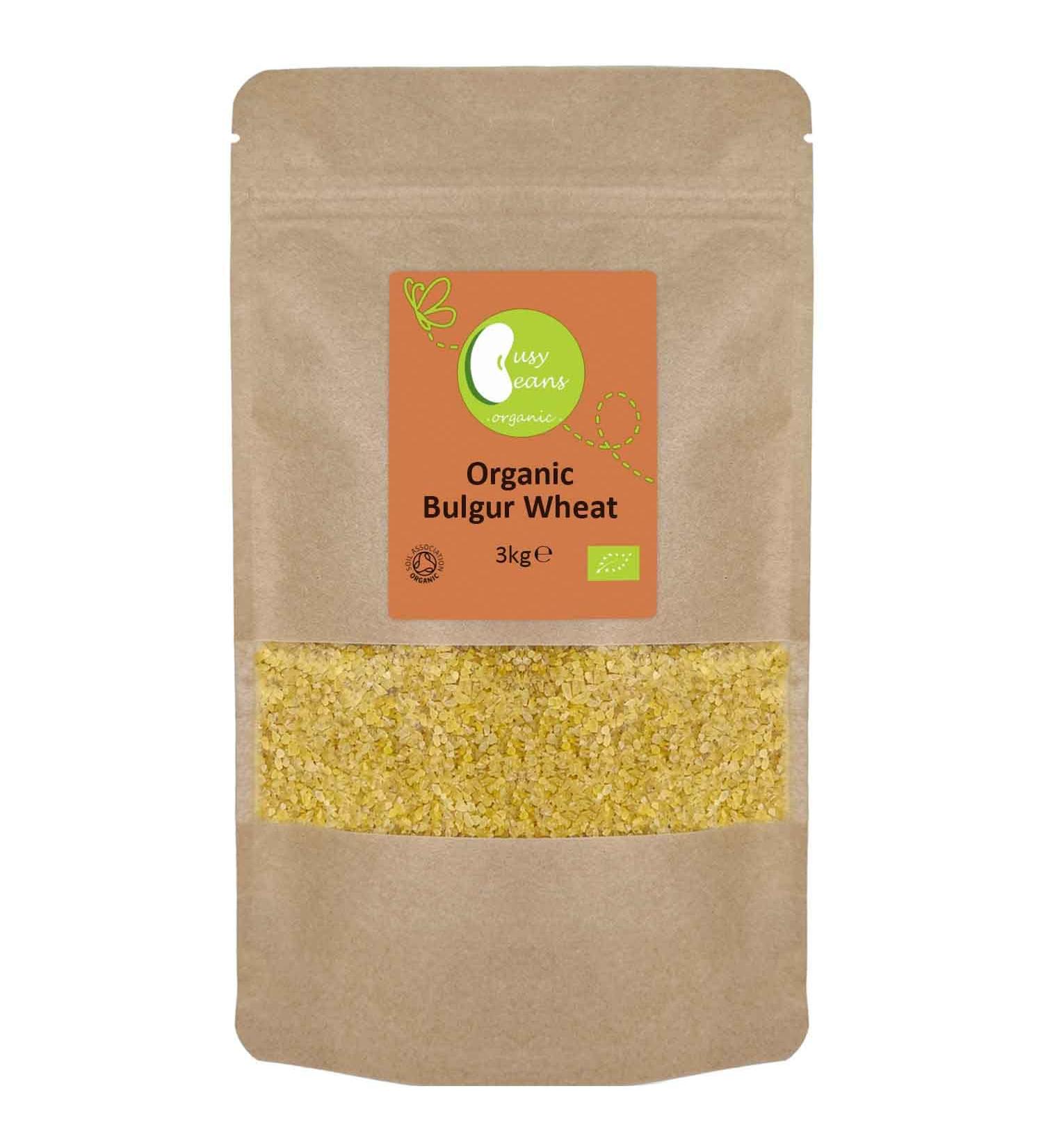 Organic Bulgur Wheat - Certified Organic - by Busy Beans Organic (3kg) - Buy Online on GoSupps.com