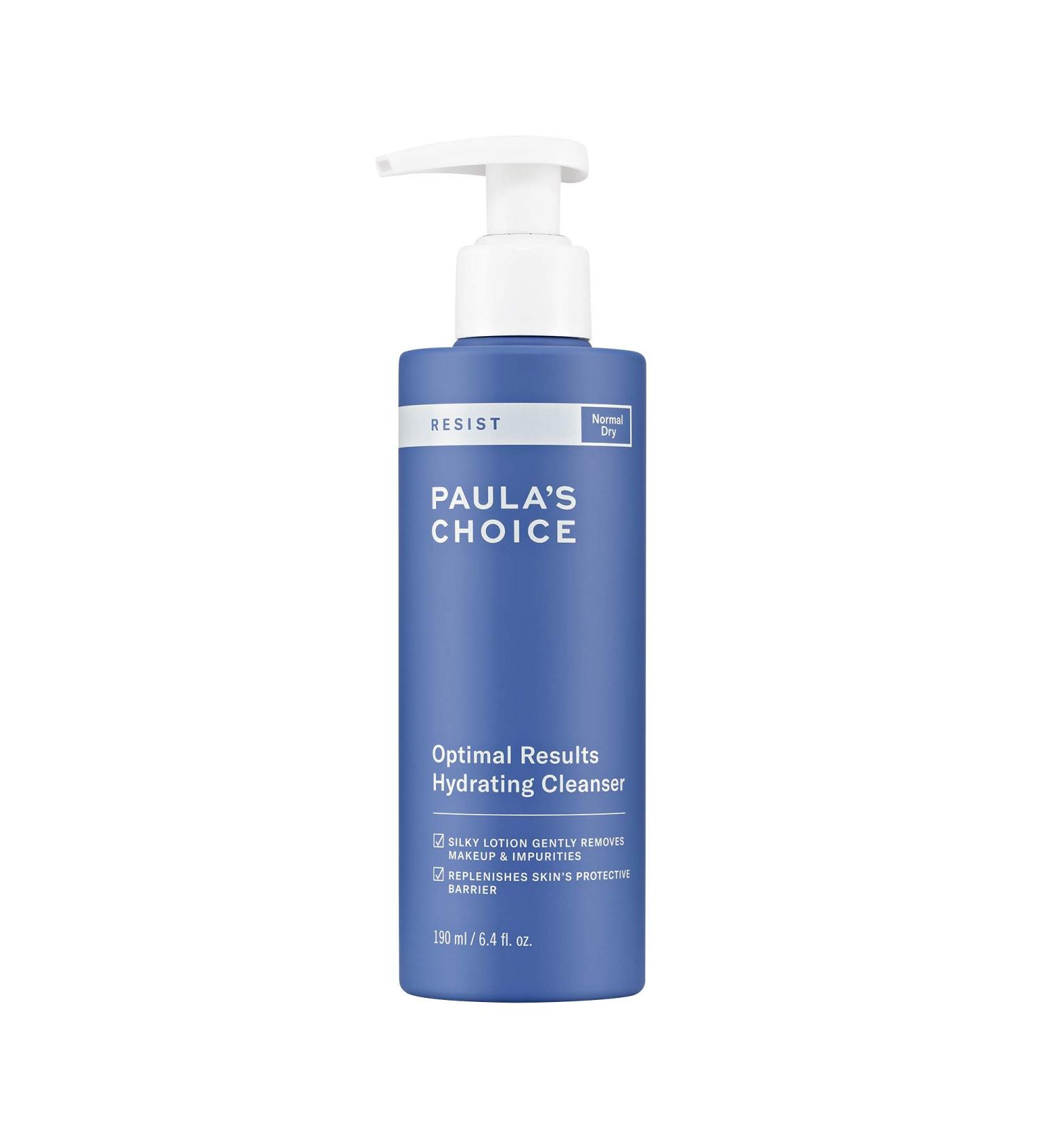 Paula's Choice RESIST Optimal Results Hydrating Cleanser 6.4 oz - Green Tea & Chamomile Face Wash for Dry Skin - Buy Online on GoSupps.com