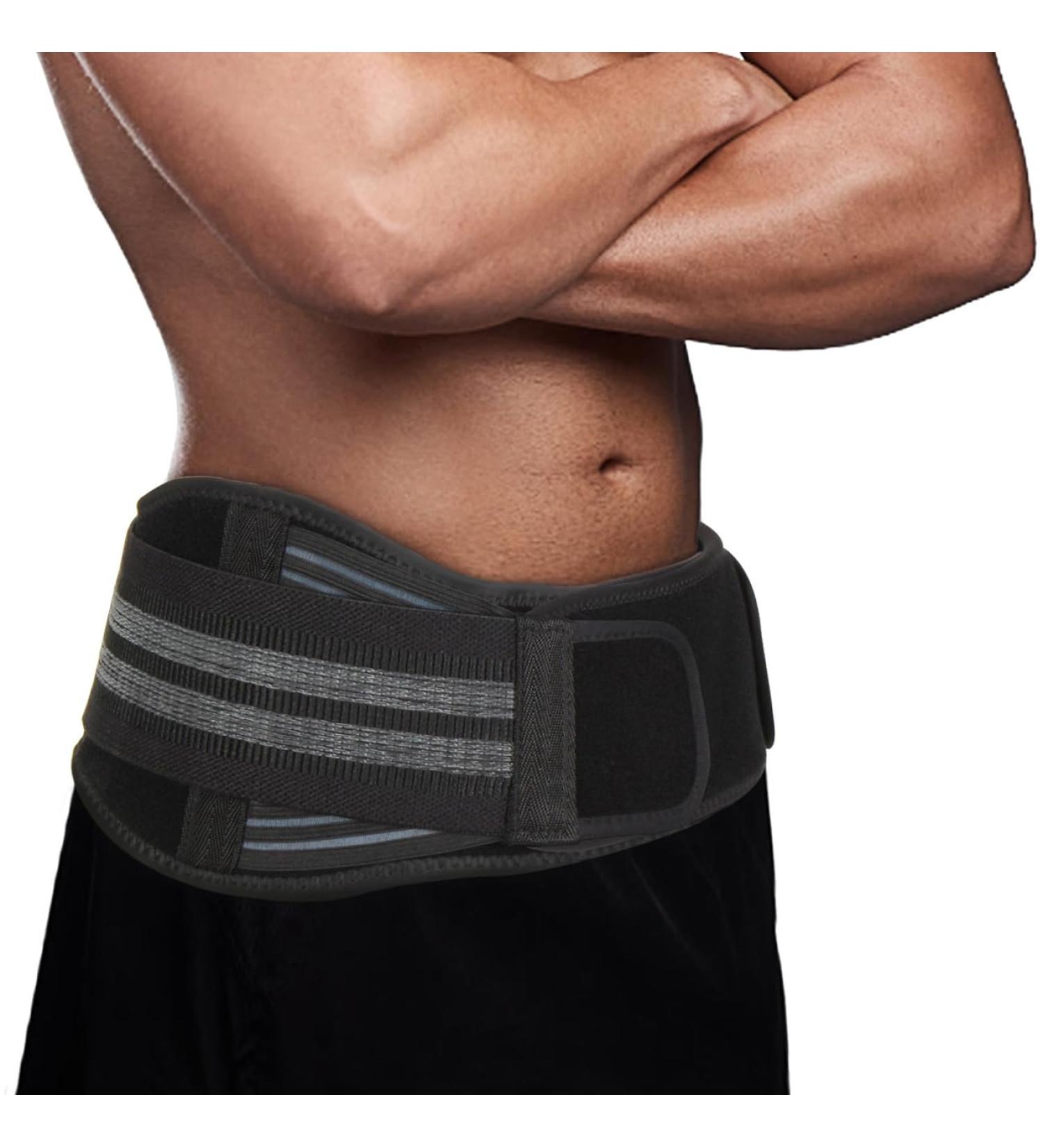 SI Joint Belt Hip Brace | Ultrastrong Sacroiliac Support & Lumbar Relief | Pain Relief for Sciatica & Lower Back | One Size Fits Men & Women - Buy Online on GoSupps.com