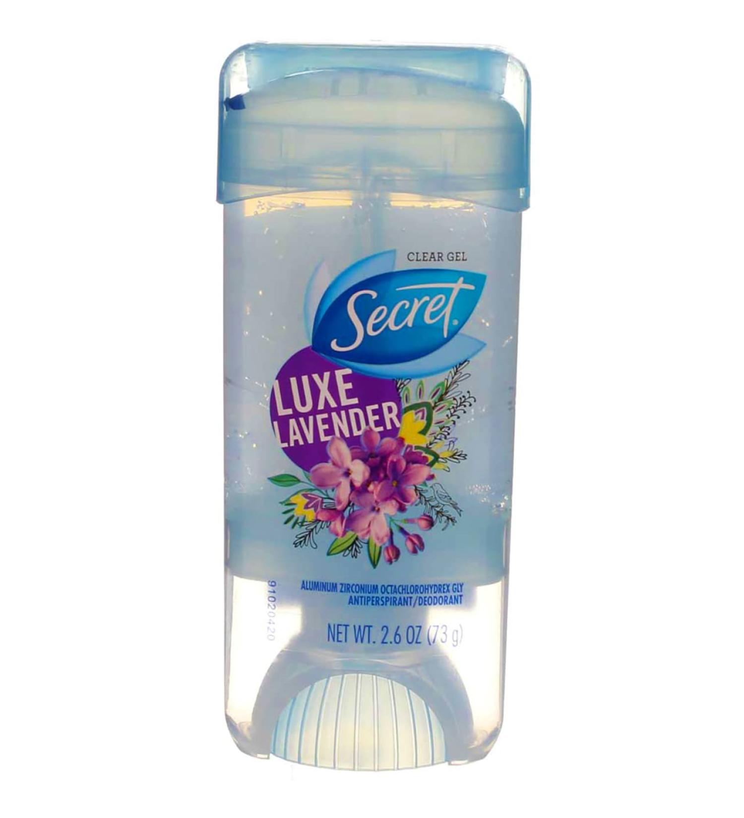 Buy Secret Fresh Clear Gel Antiperspirant Deodorant Luxe Lavender 2.6 oz - Long-Lasting Protection & Freshness Ships Internationally - Buy Online on GoSupps.com