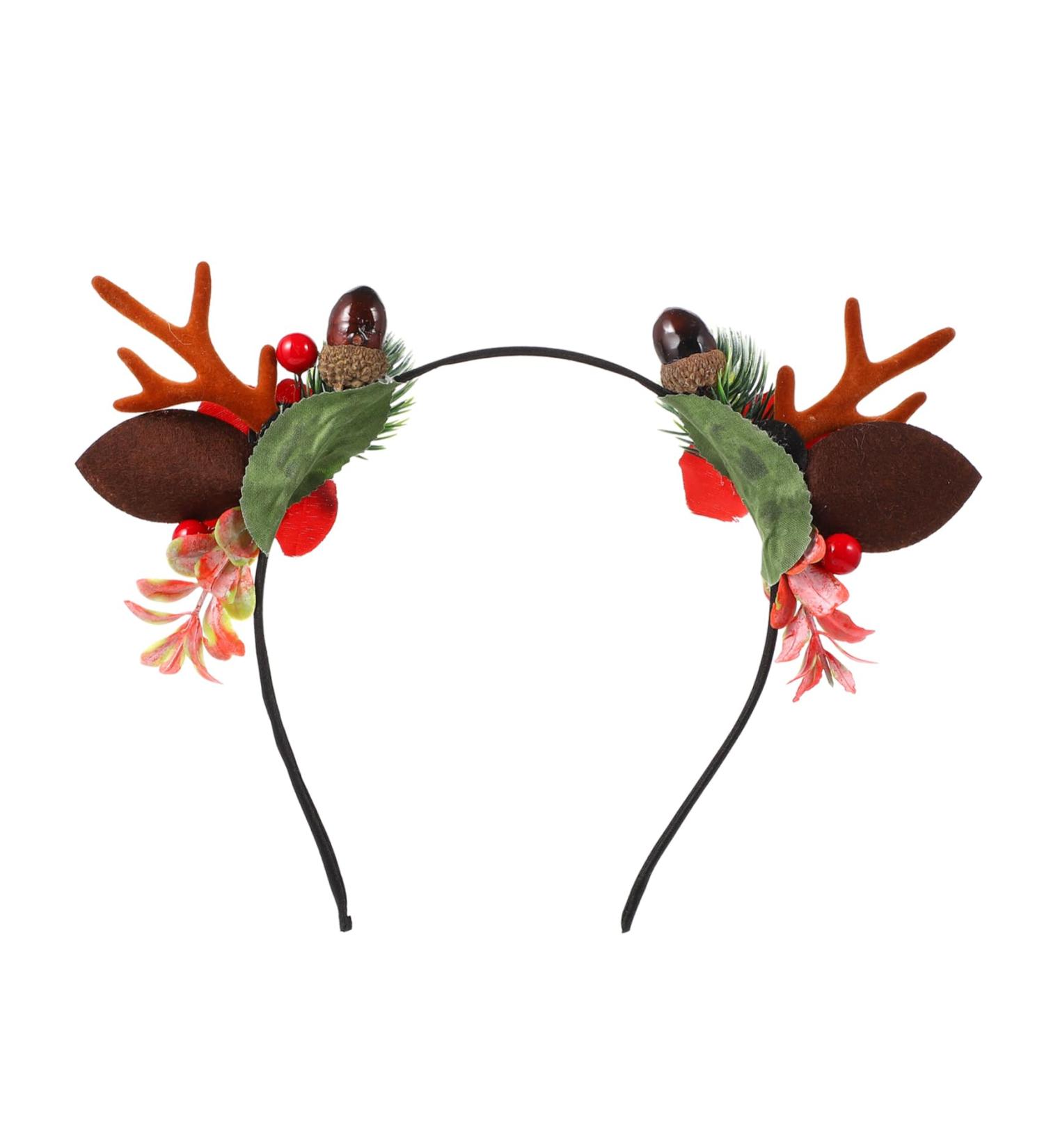 HAPINARY Antler Headband Reindeer Antlers Headband Prom Hair Accessories Deer Horn Headband Lovely Hair Hoop Winter Festival Headpiece Tiara Child Flocked Antlers Vintage Makeup - Buy Online on GoSupps.com