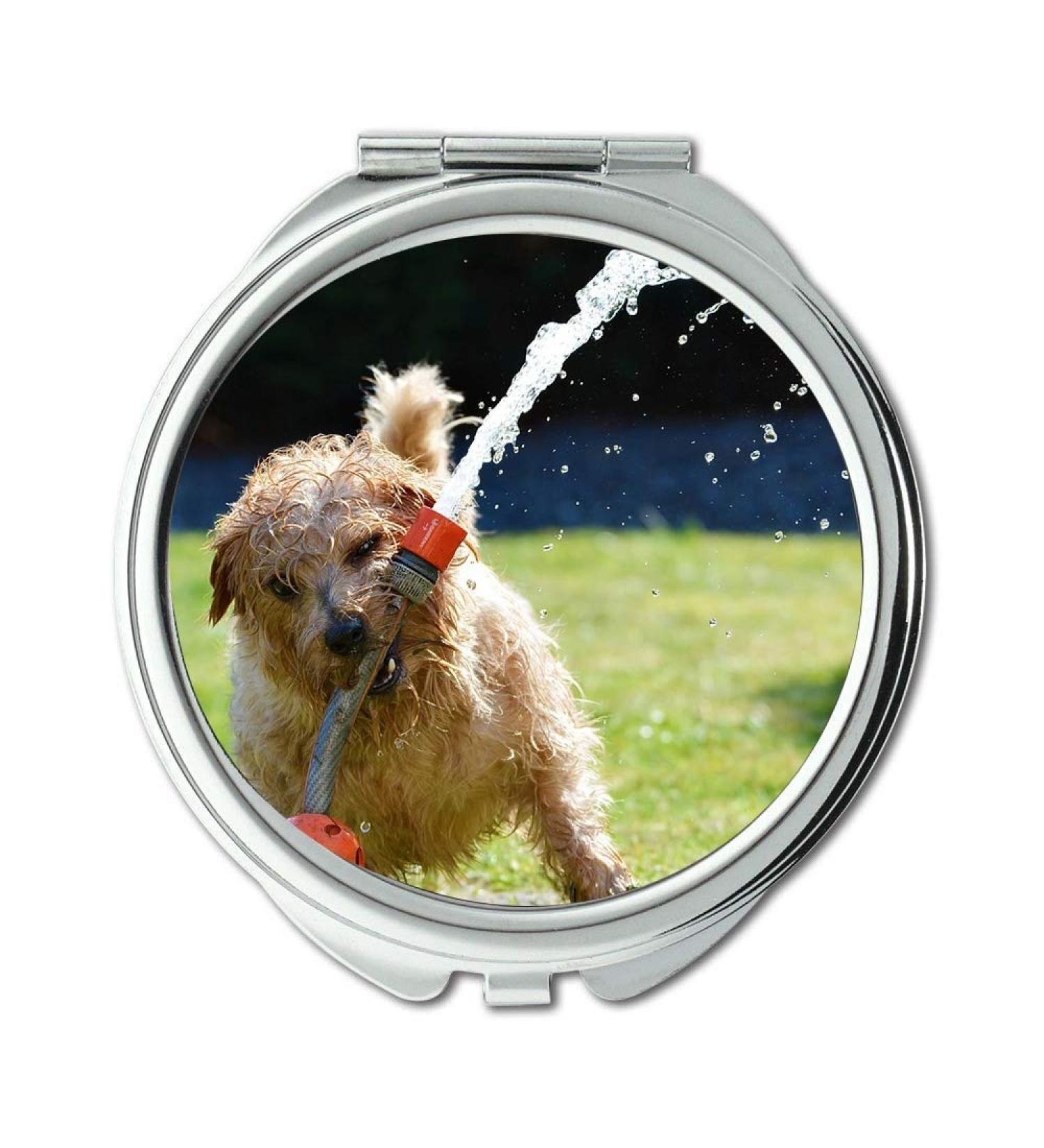 Mirror Compact Mirror Dog Garden Terrier Fun Norfolk Terrier Animal pocket mirror portable mirror - Buy Online on GoSupps.com