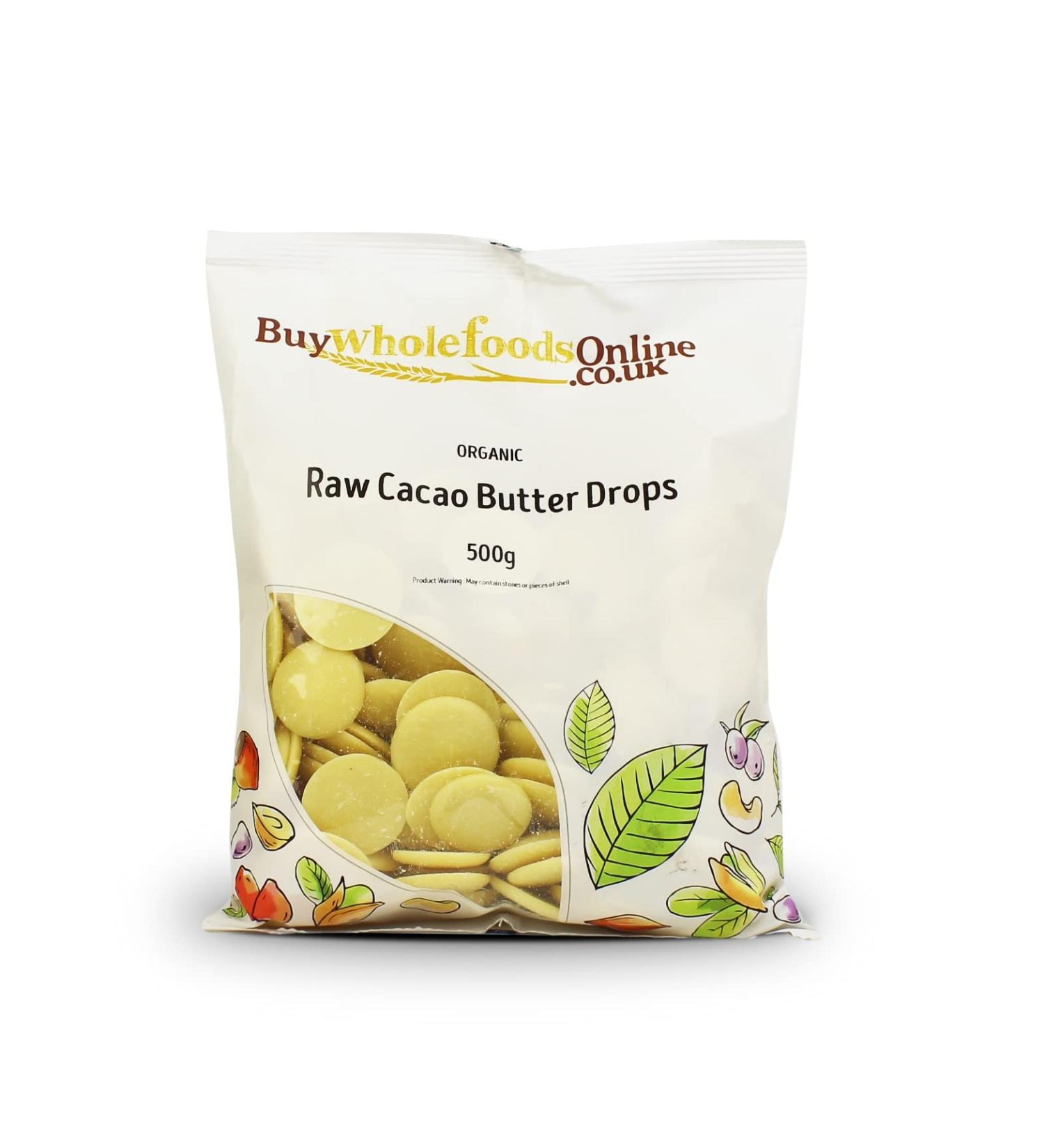 Organic Raw Cacao Butter Drops 500g (BWFO) - Buy Online on GoSupps.com