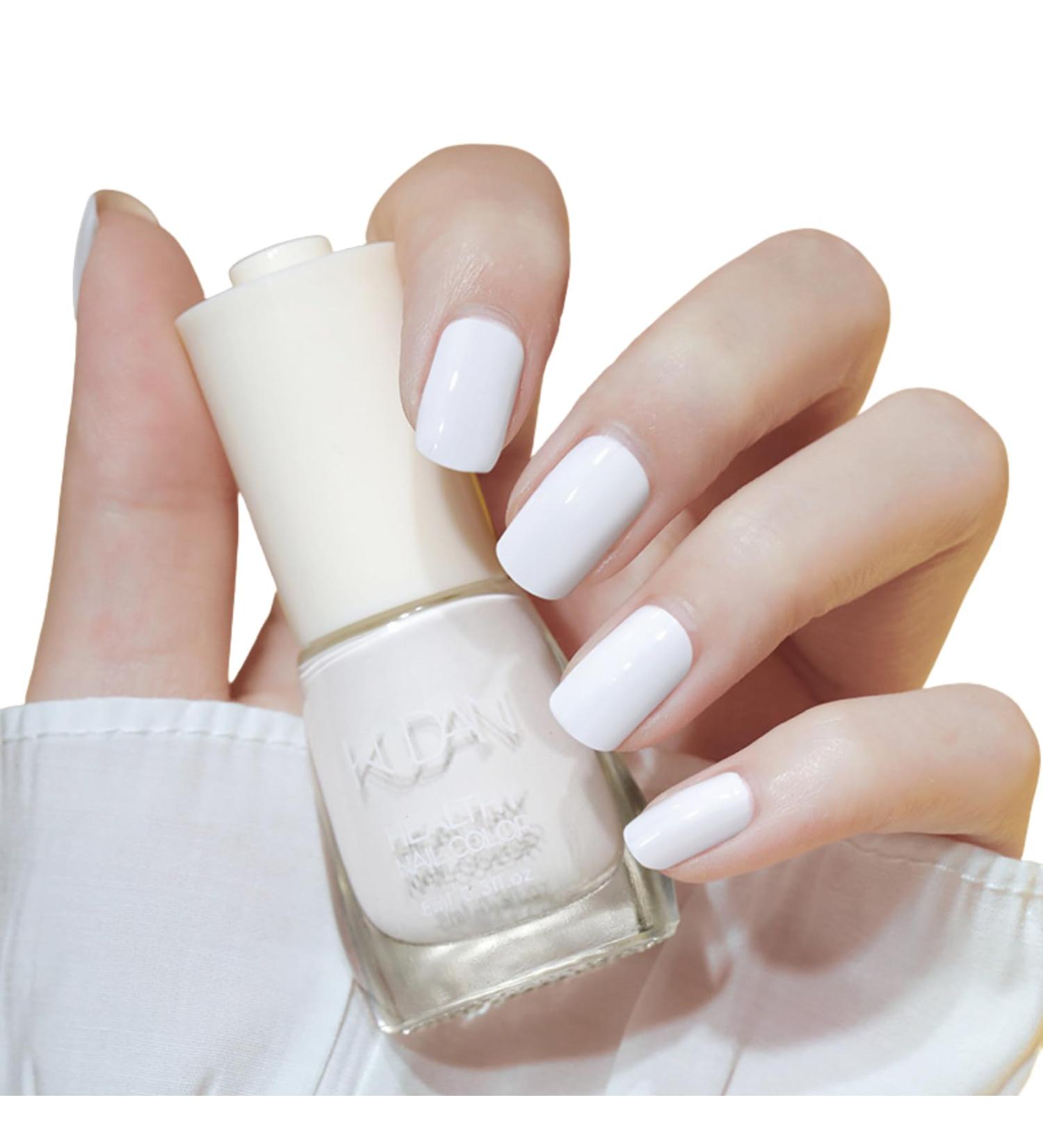 Beautfave White Quick Dry Nail Polish - Long Lasting & Non-Toxic Pastel Formula for DIY Nail Art | WhiteMoonlight - Buy Online on GoSupps.com