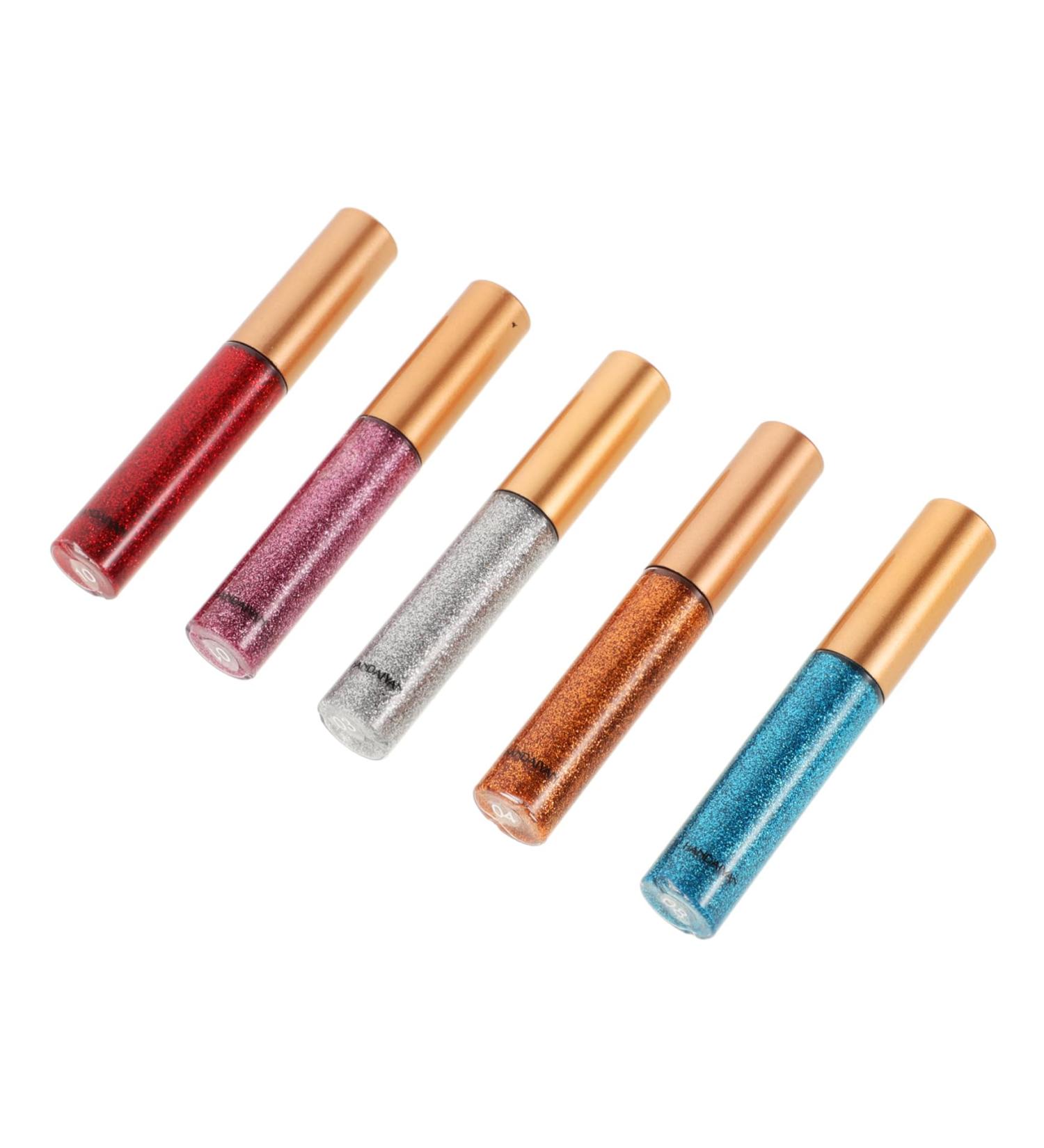 FOMIYES 5pcs Stage Makeup Eyeshadow Glitter Eyeshadow Eye Shadow Sticks Eyeshadow Stick Gold Eyeliner Liquid - Buy Online on GoSupps.com