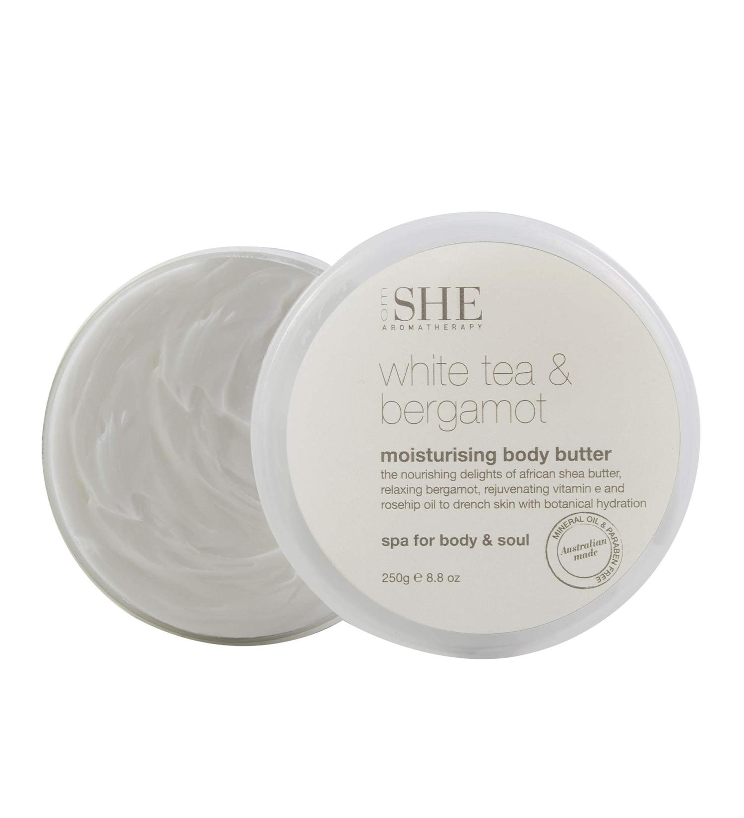 Om She Om She White Tea & Bergamot Moisturising Body Butter 250g