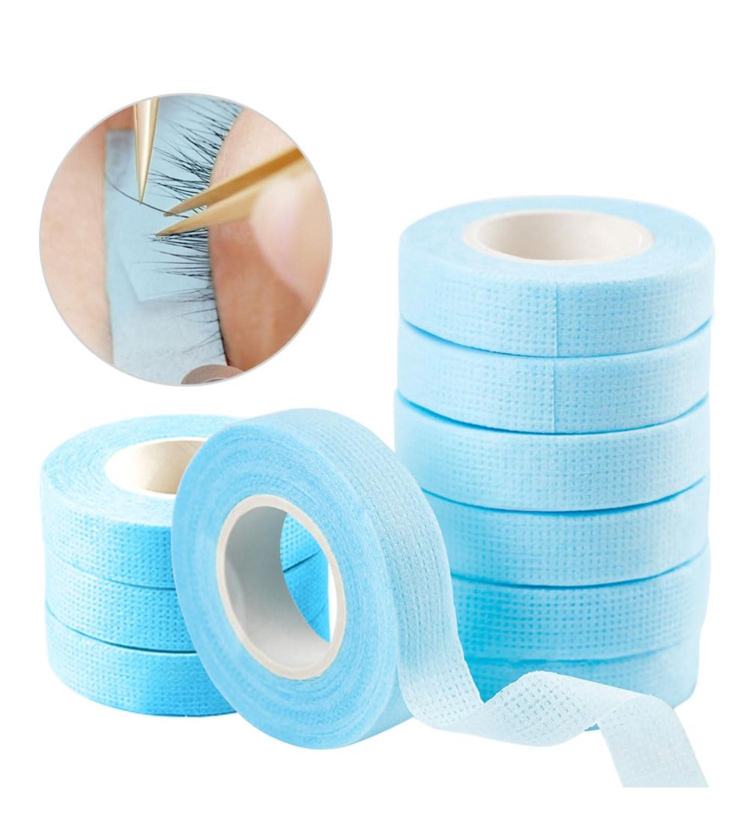Lunamoon Eyelash Extension Tape - 10 Rolls of Micropore Isolation Tape for Perfect Lash Application (Blue 12) - Buy Online on GoSupps.com