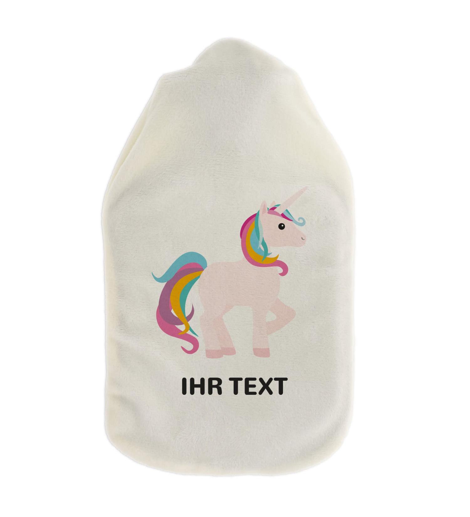 Personalized Hot Water Bottle with Unicorn Cover - Custom Cozy Design for Kids & Adults (800ml) - Perfect Gift Idea - Buy Online on GoSupps.com