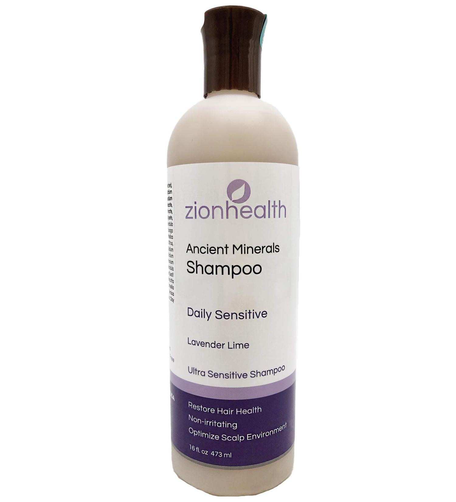 Zion Health Daily Sensitive Shampoo 16 oz - Gentle Natural Formula for All Hair Types - International Shipping Available - Buy Online on GoSupps.com