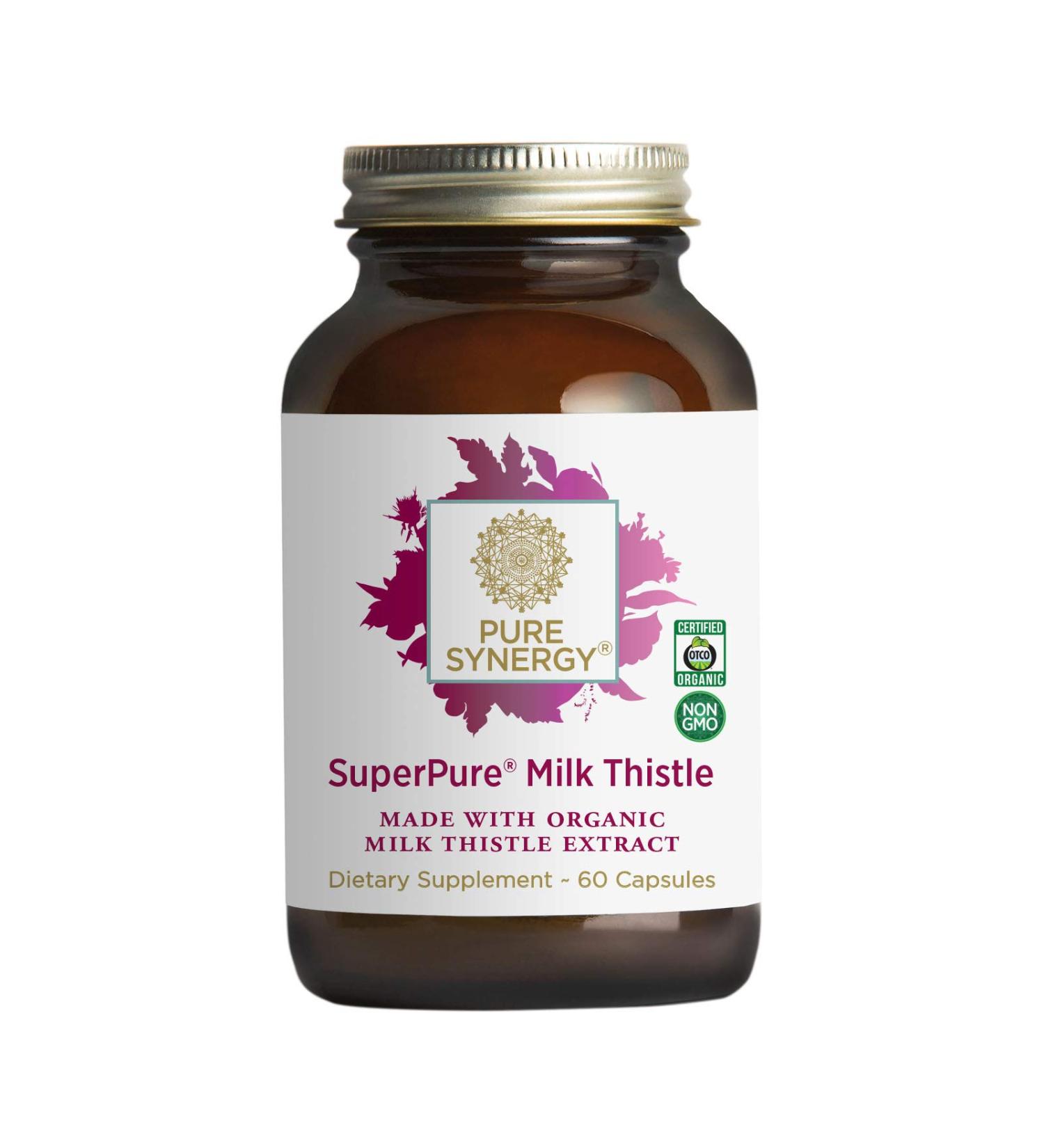 Pure Synergy Super Pure Milk Thistle Organic Extract - 60 Capsules for Liver Health - Buy Online on GoSupps.com