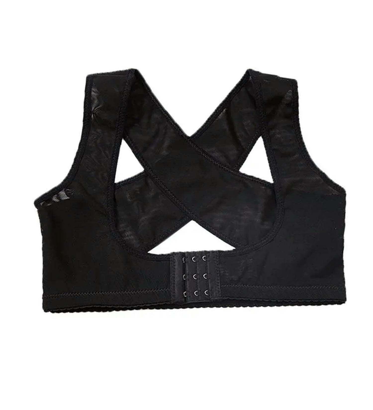 Corrector Adjustable Women Back Support Belt Posture Correction Brace Rectify Posture Corset Shoulder black M - Buy Online on GoSupps.com