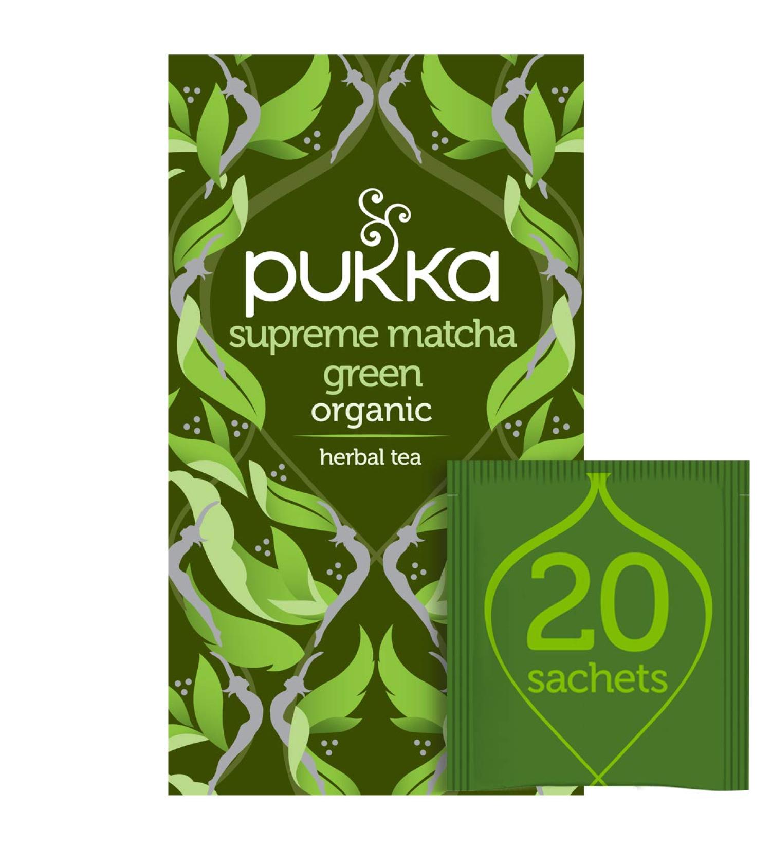 Lipton Tea and Infusions Pukka Supreme Matcha Green Tea 20 bags - Buy Online on GoSupps.com