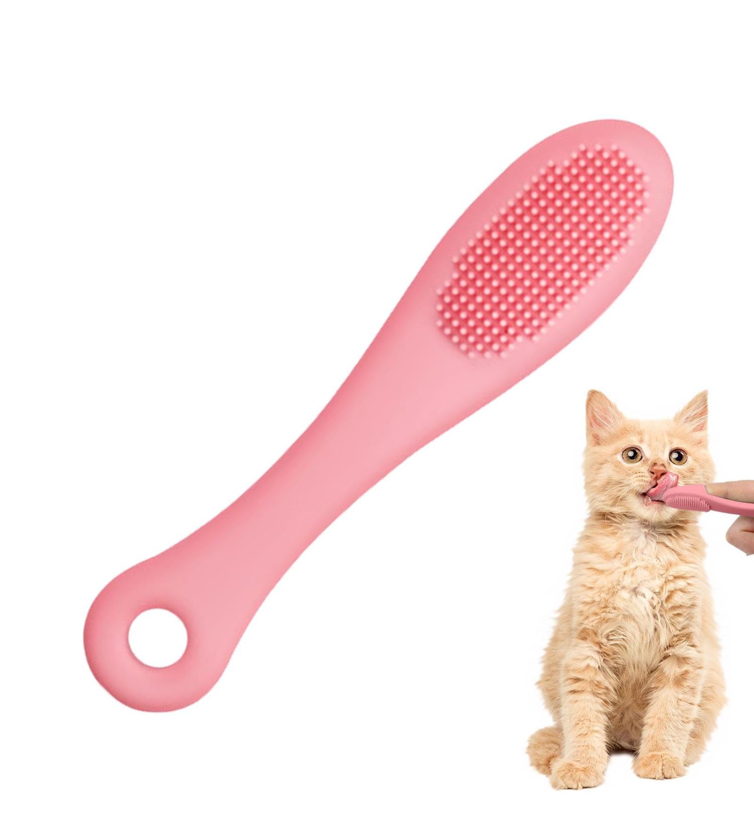 Cat Scrubber for Chin Grooming Chin Scrubber Soft Chin Brush Non-Slip Multifunctional Finger Pet Supplies Cleaning Brush for Cats & Dogs Pink - Buy Online on GoSupps.com